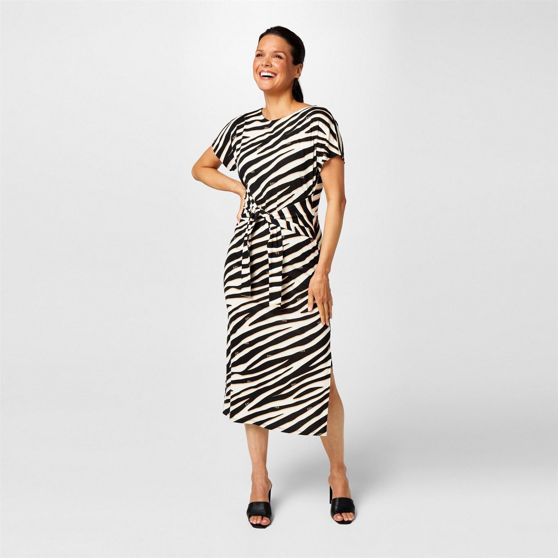 Biba Tie Front Jersey Dress
