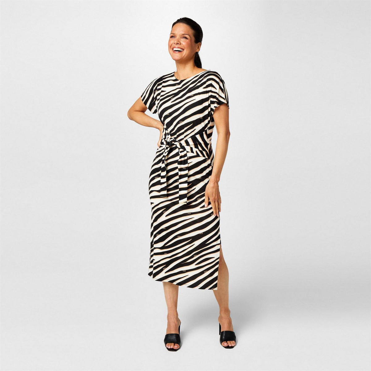 Biba Tie Front Jersey Dress