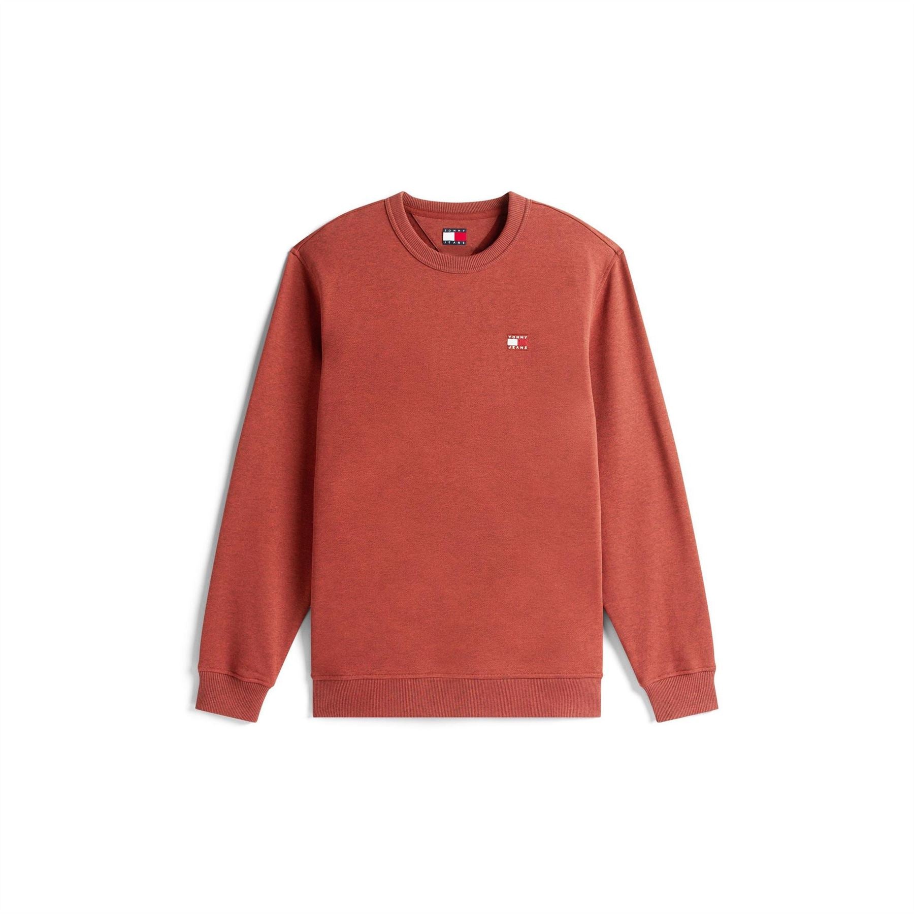 Tommy Jeans TJM Rubber Badge Regular Fit Crew Neck Long Sleeve Sweatshirt