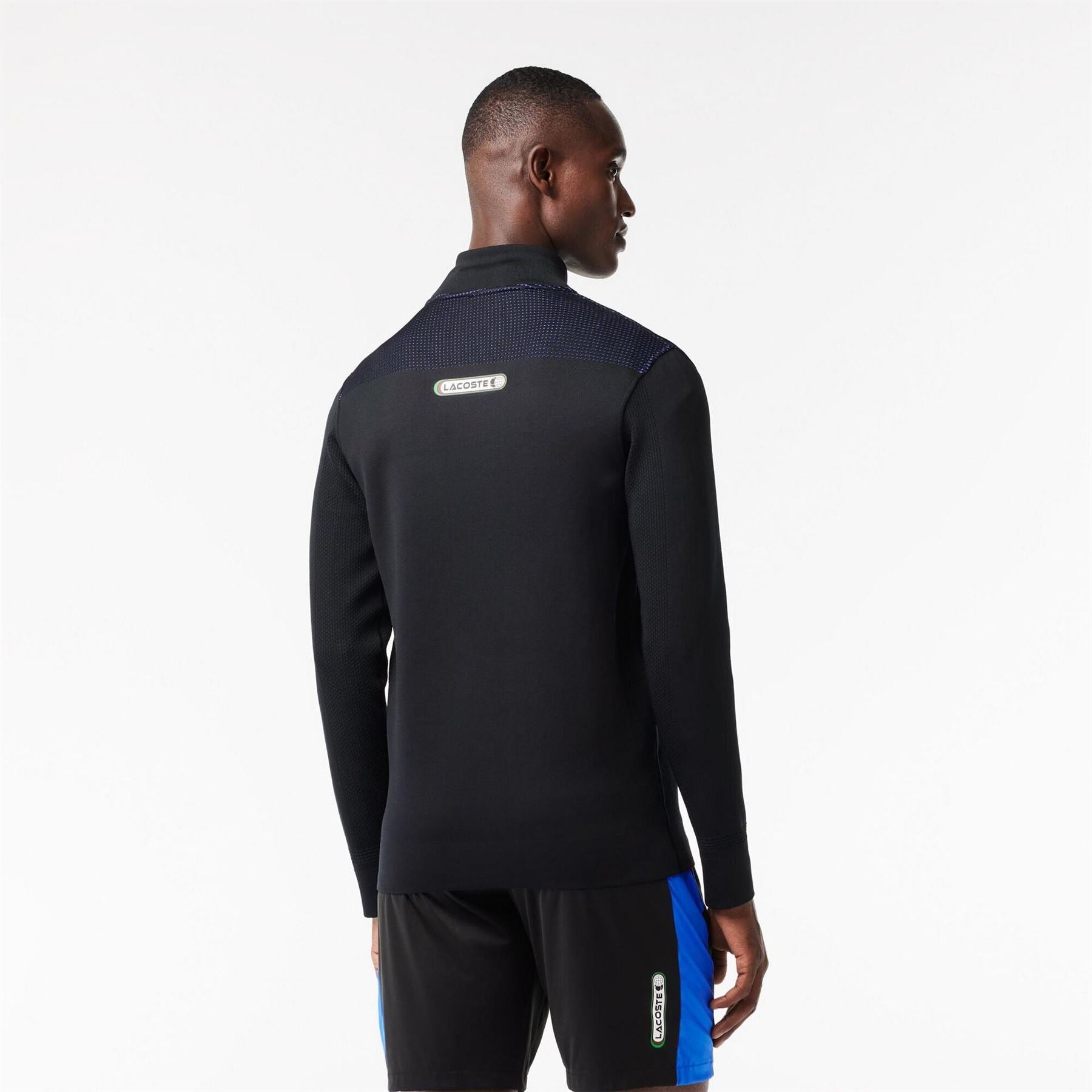 Lacoste Regular Fit Zip Neck Long Sleeve Sweatshirt