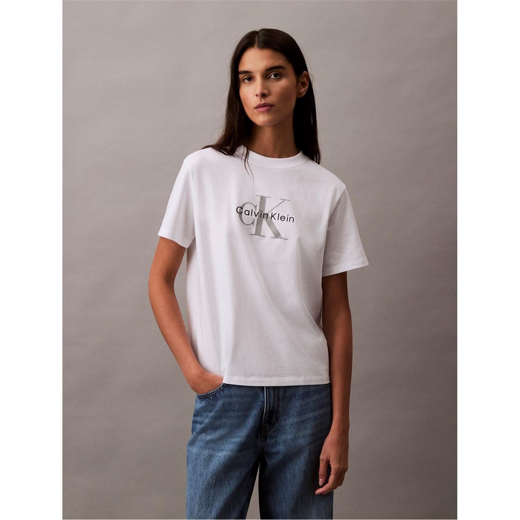 Calvin Klein Jeans Mono Hero Crew Neck Short Sleeve T-Shirt