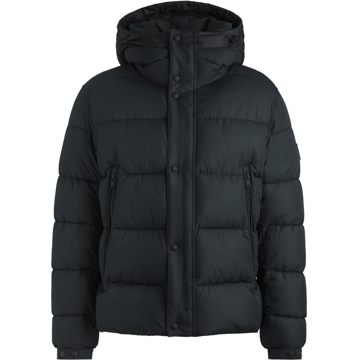 Boss Omaris Water Repellent Hooded Long Sleeve Short Puffer Jacket
