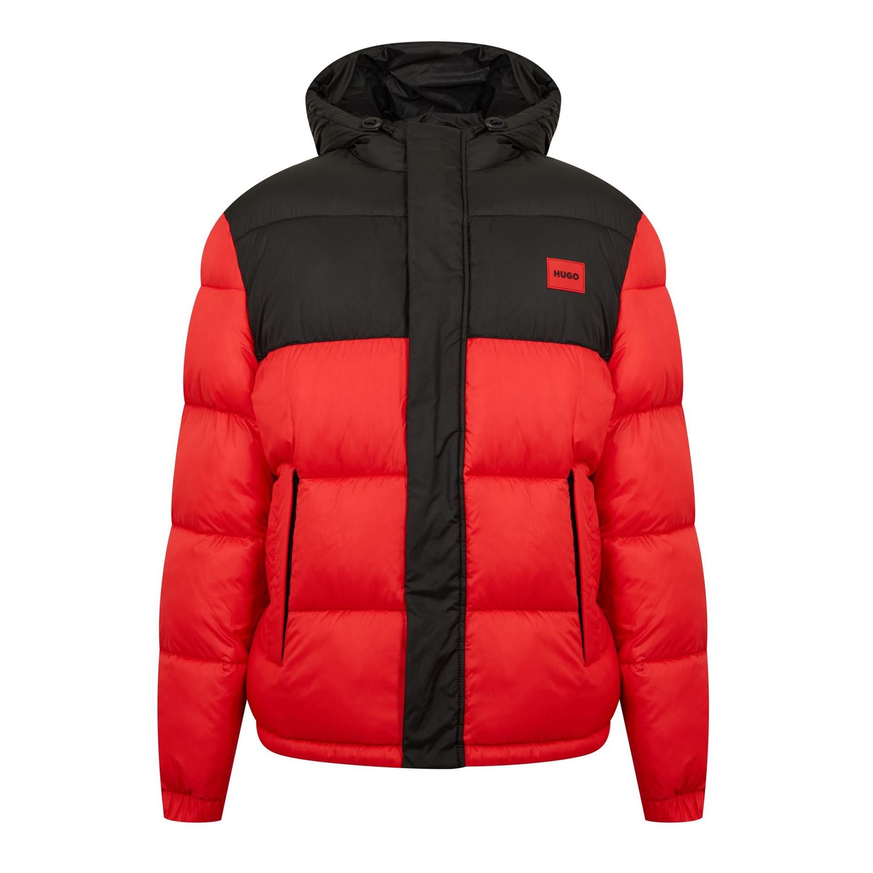 Hugo Balin Hooded Long Sleeve Mock Neck Short Puffer Jacket
