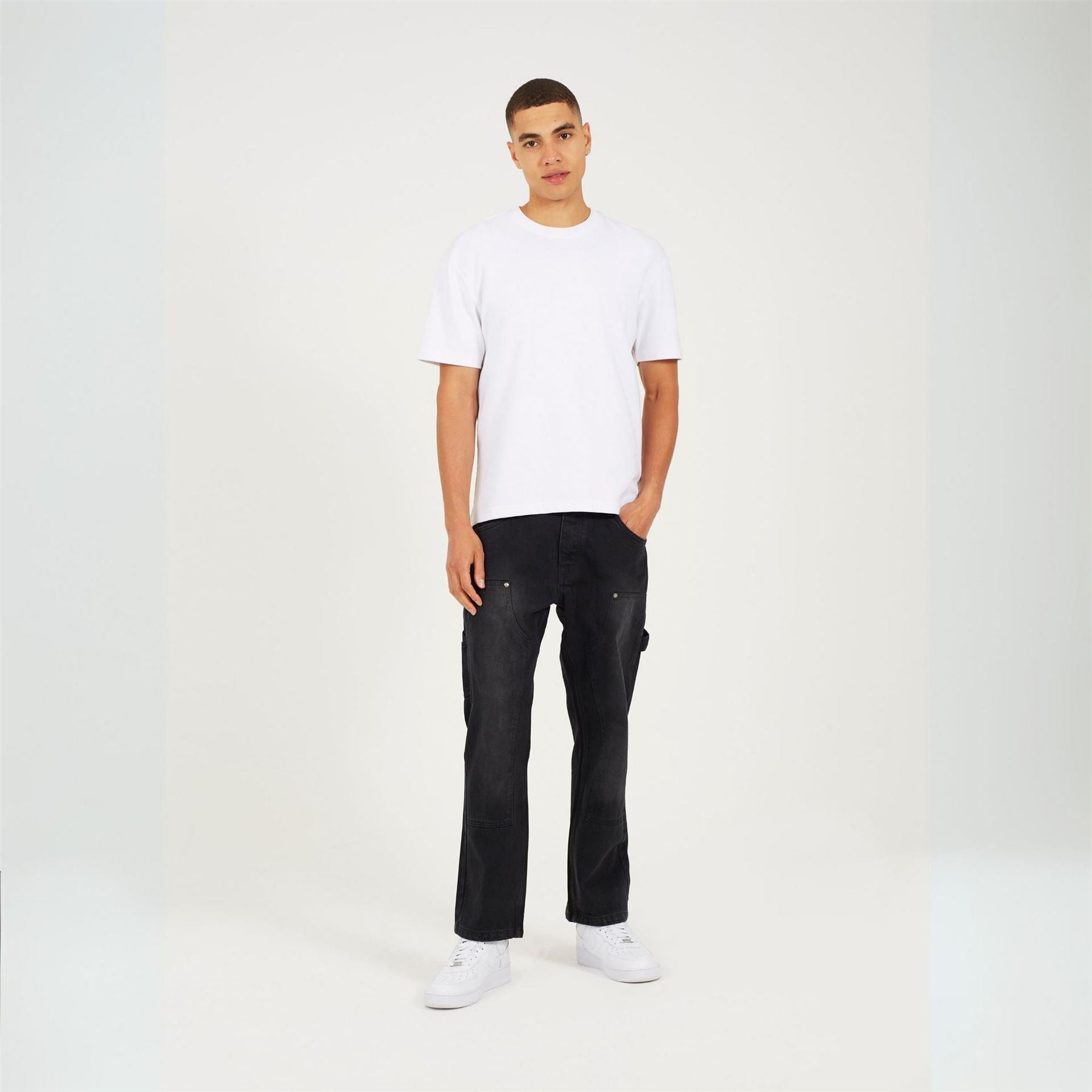 Brave Soul Mens Losse Fit Carpenter Jean