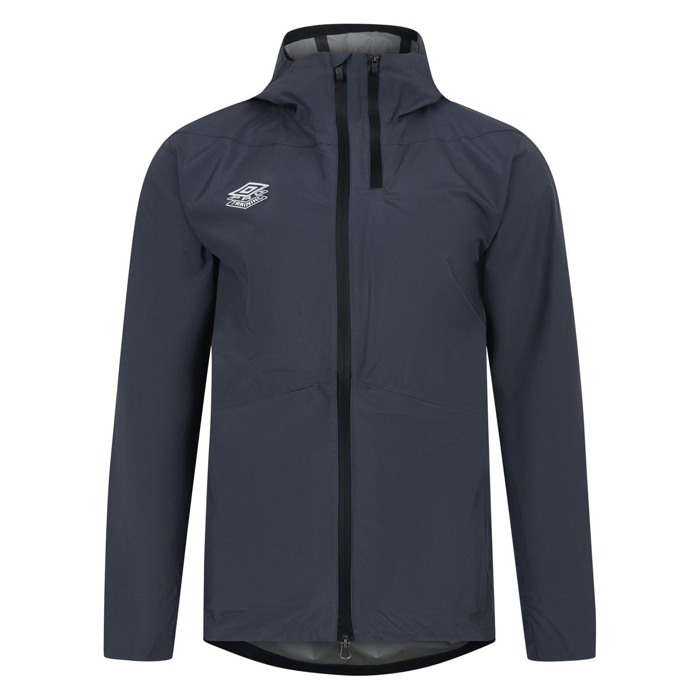 Umbro Solid Patterned Hooded Rain Jacket