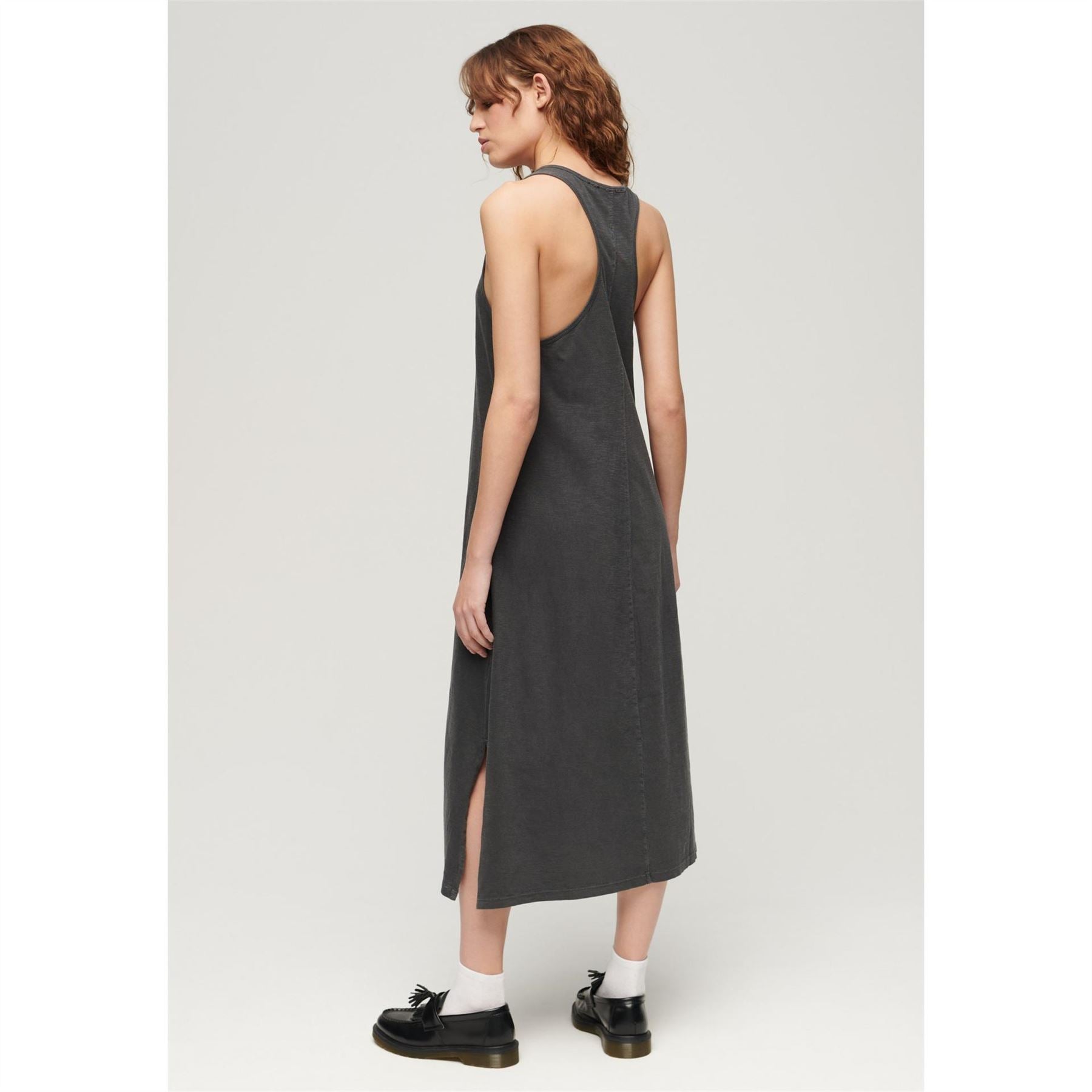 Superdry V Neck Relaxed Fit Sleeveless Top
