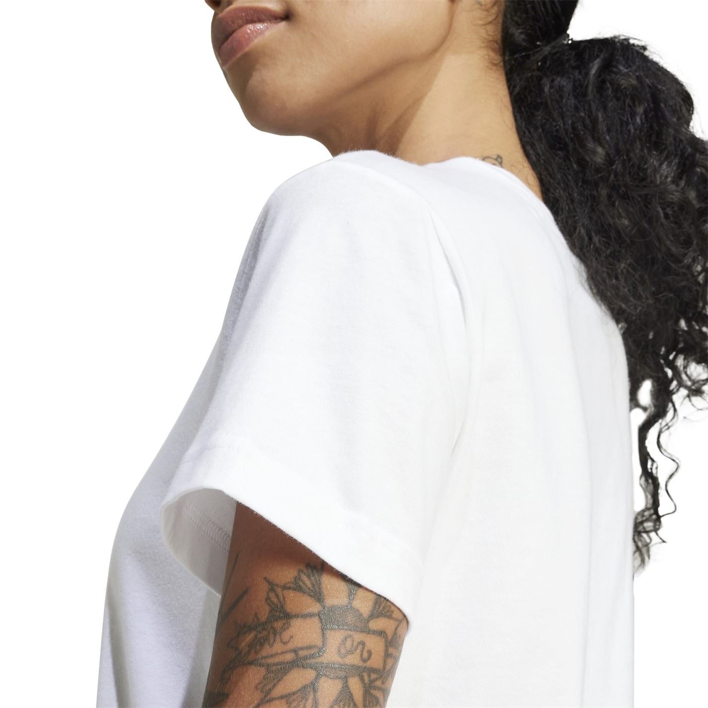 adidas Slim Fit Scoop Neck Long Sleeve T-Shirt