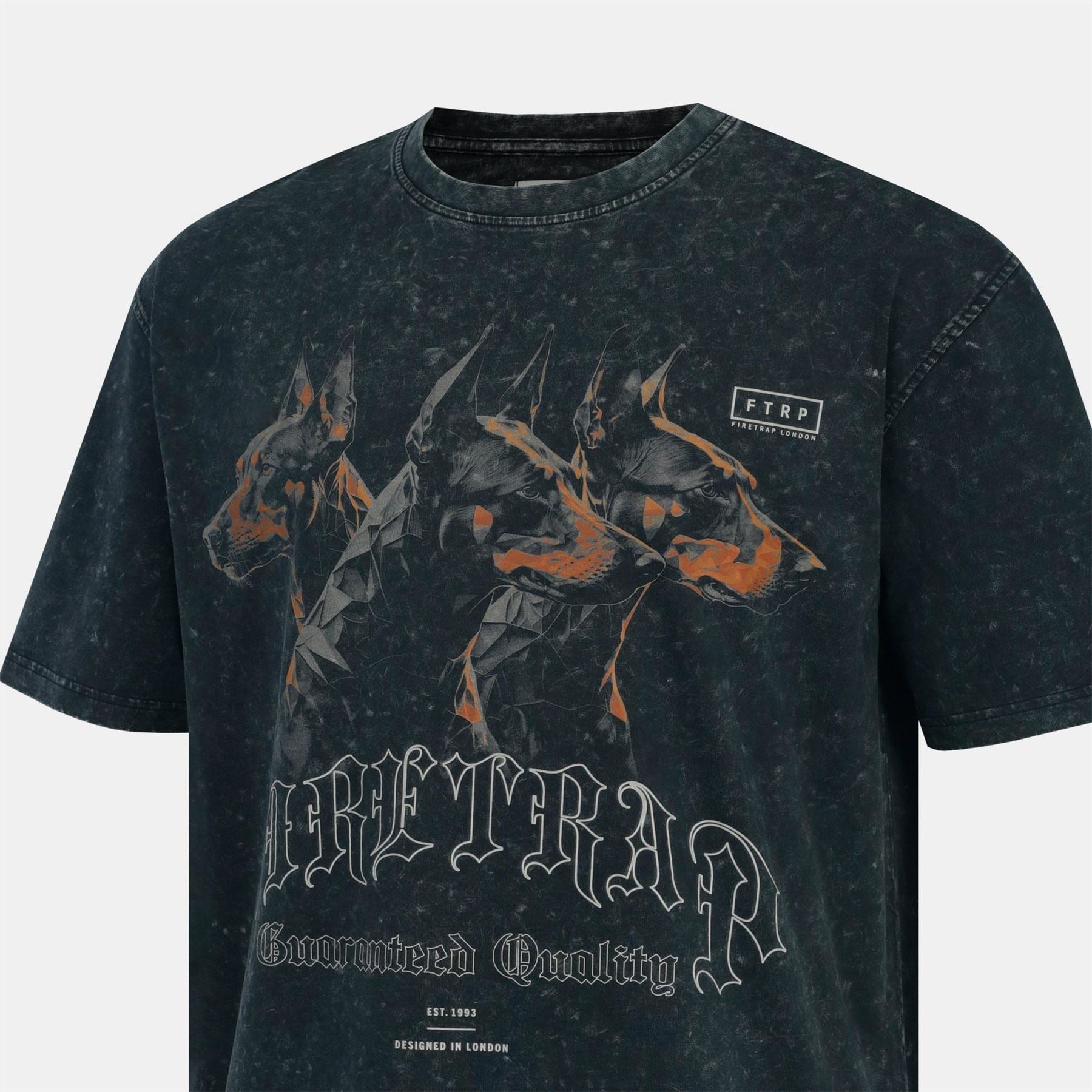 Firetrap Wash Cotton Short Sleeve T-Shirt