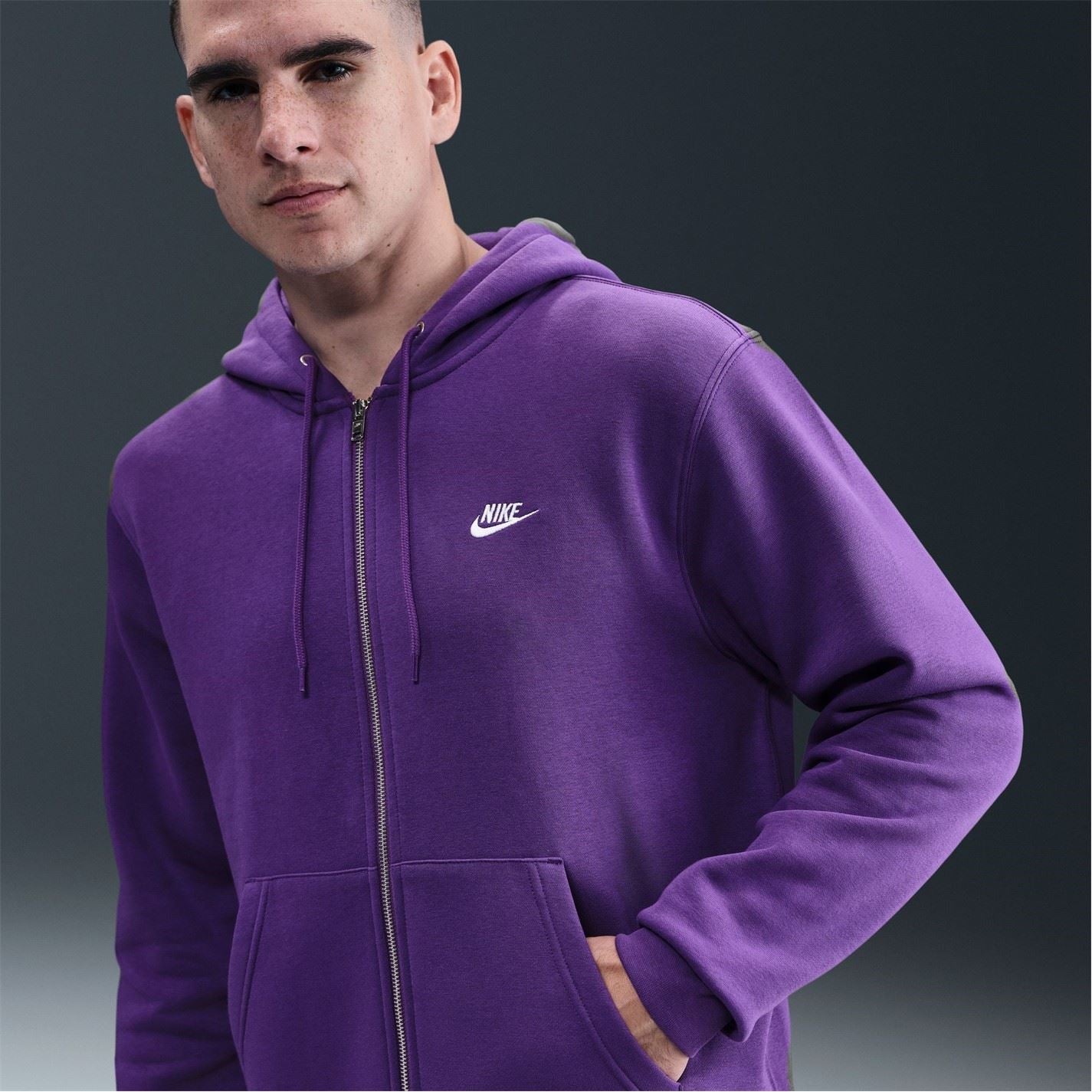 Nike Mens Sportswear Club Fleece Full Zip Hoodie