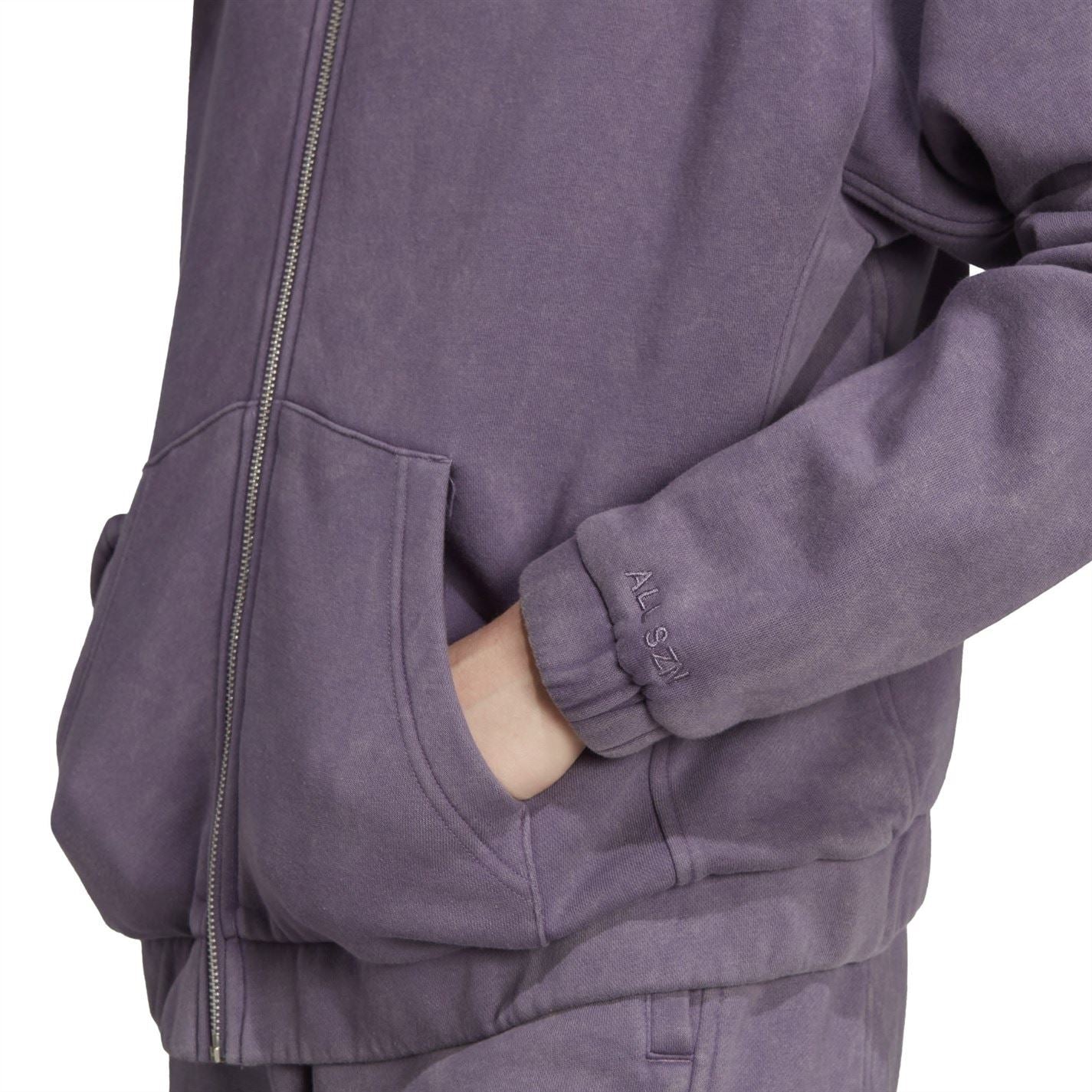 adidas Womens All Szn Washed Full Zip Hoodie