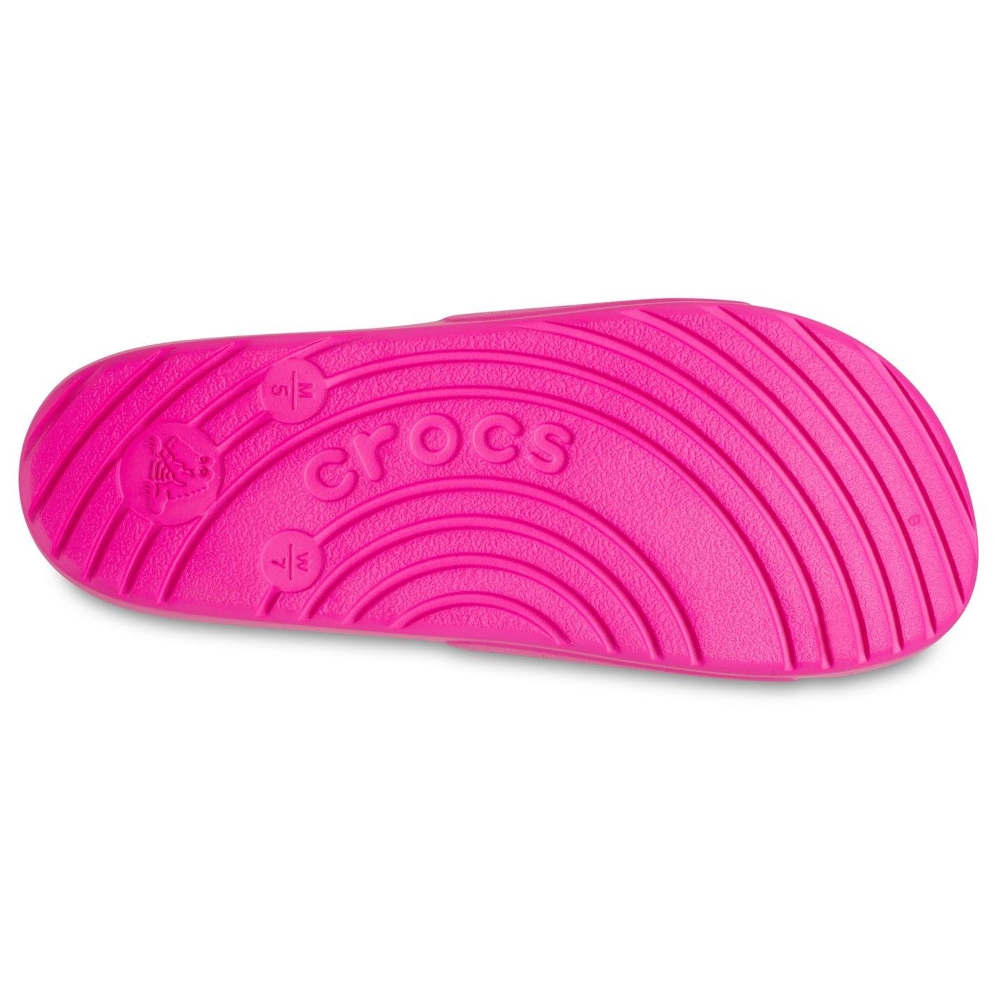 Crocs Logo Print Open Toe Flat Heel Slides