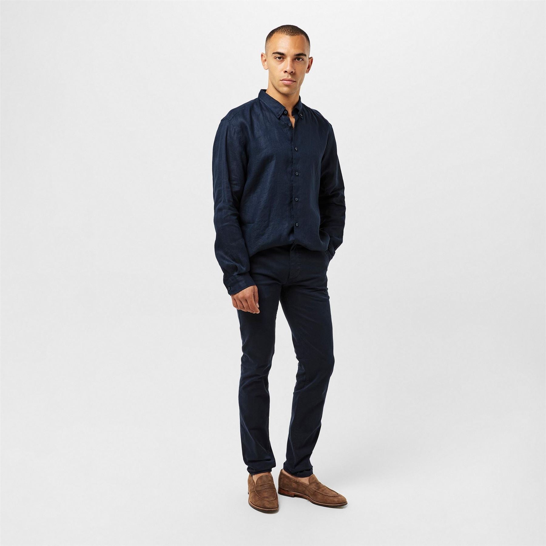 Boss Liam Oxford Regular Fit Long Sleeve Shirt