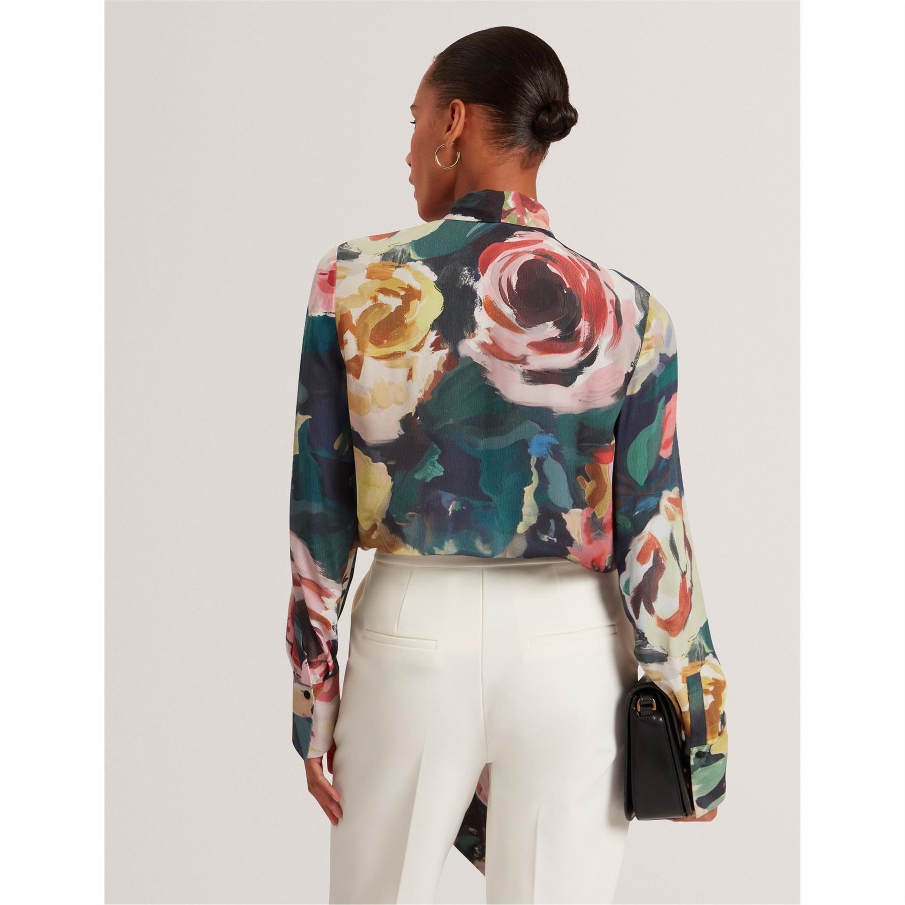Ted Baker Tie Neck Long Sleeve Blouse