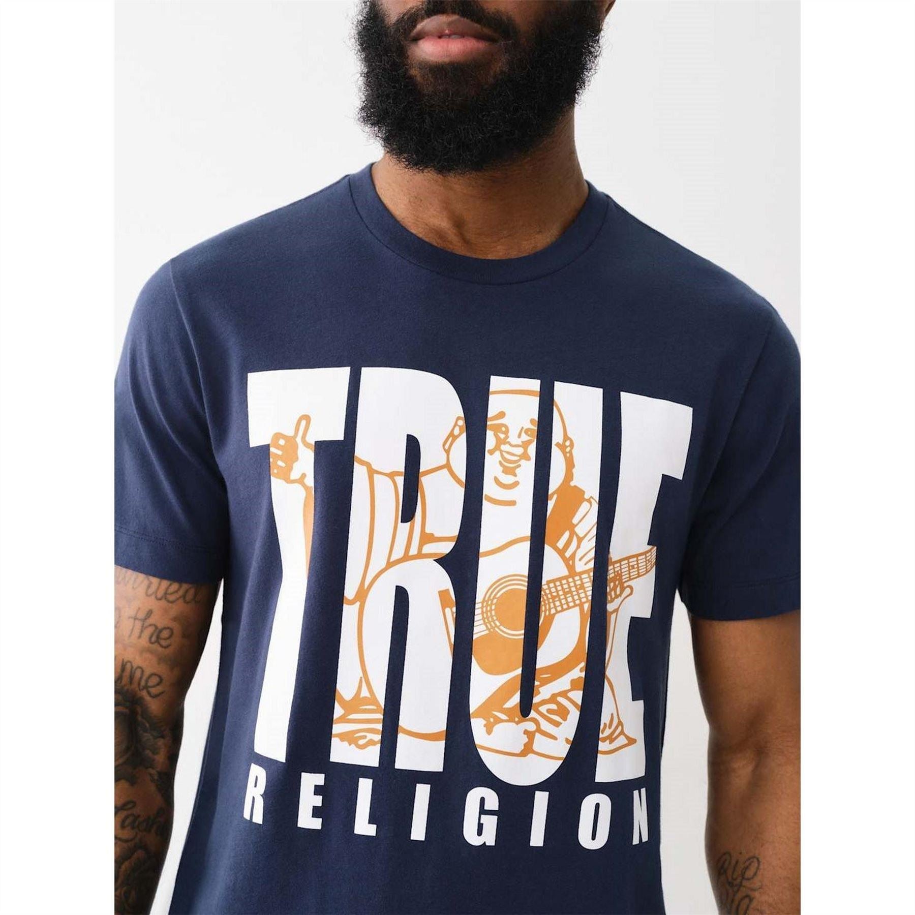 True Religion Buddha Print Regular Fit T-Shirt