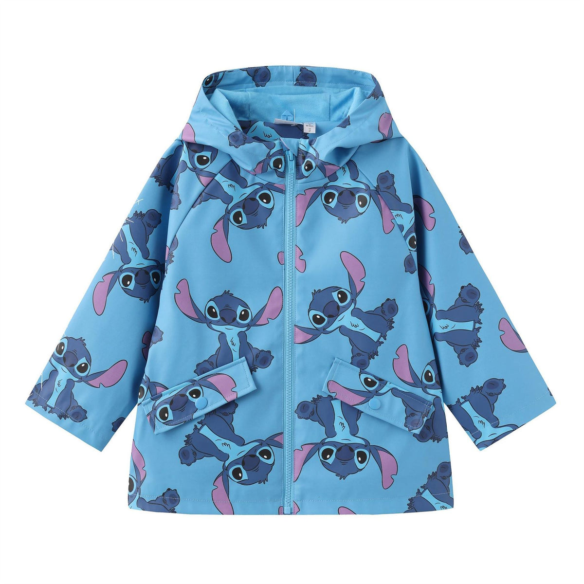 Character  Disney Print Waterproof Long Sleeve Hooded Rain Anorak