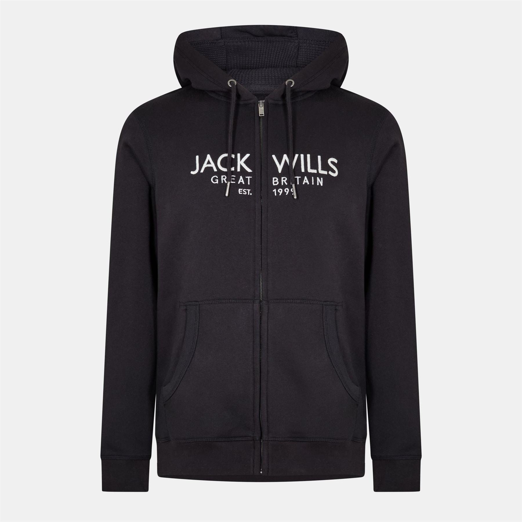 Jack Wills Mens Graphic Zip Hoodie