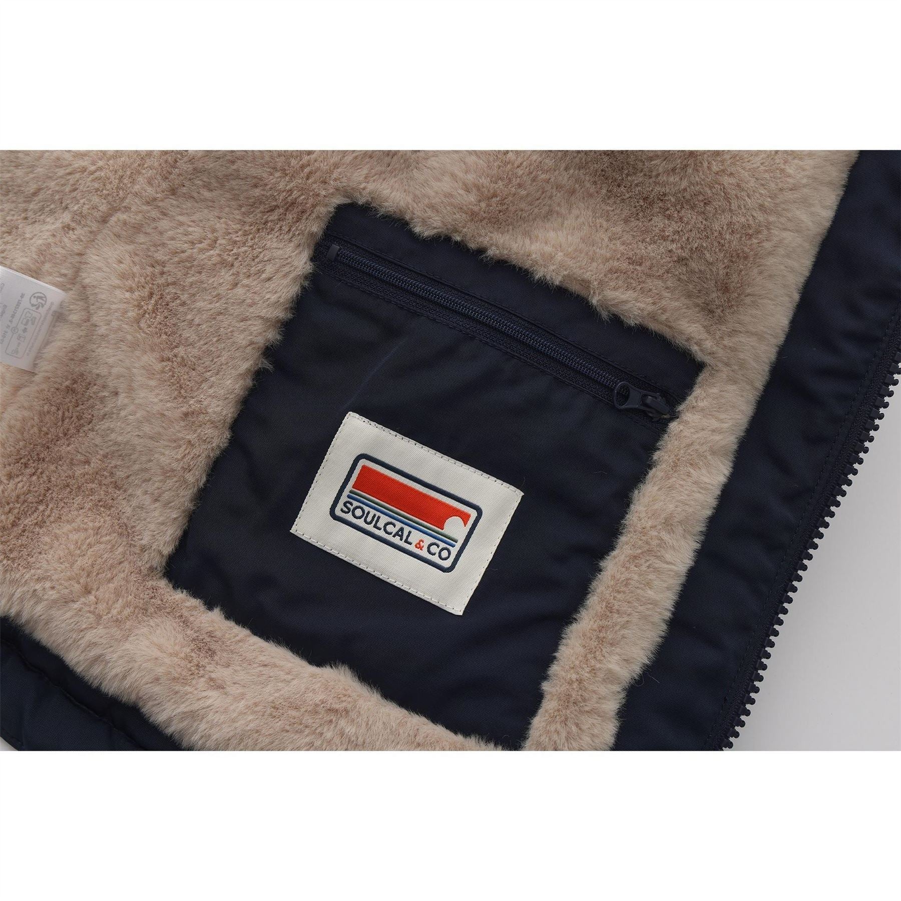 SoulCal 2 Zip Bubble Jacket For Ladies