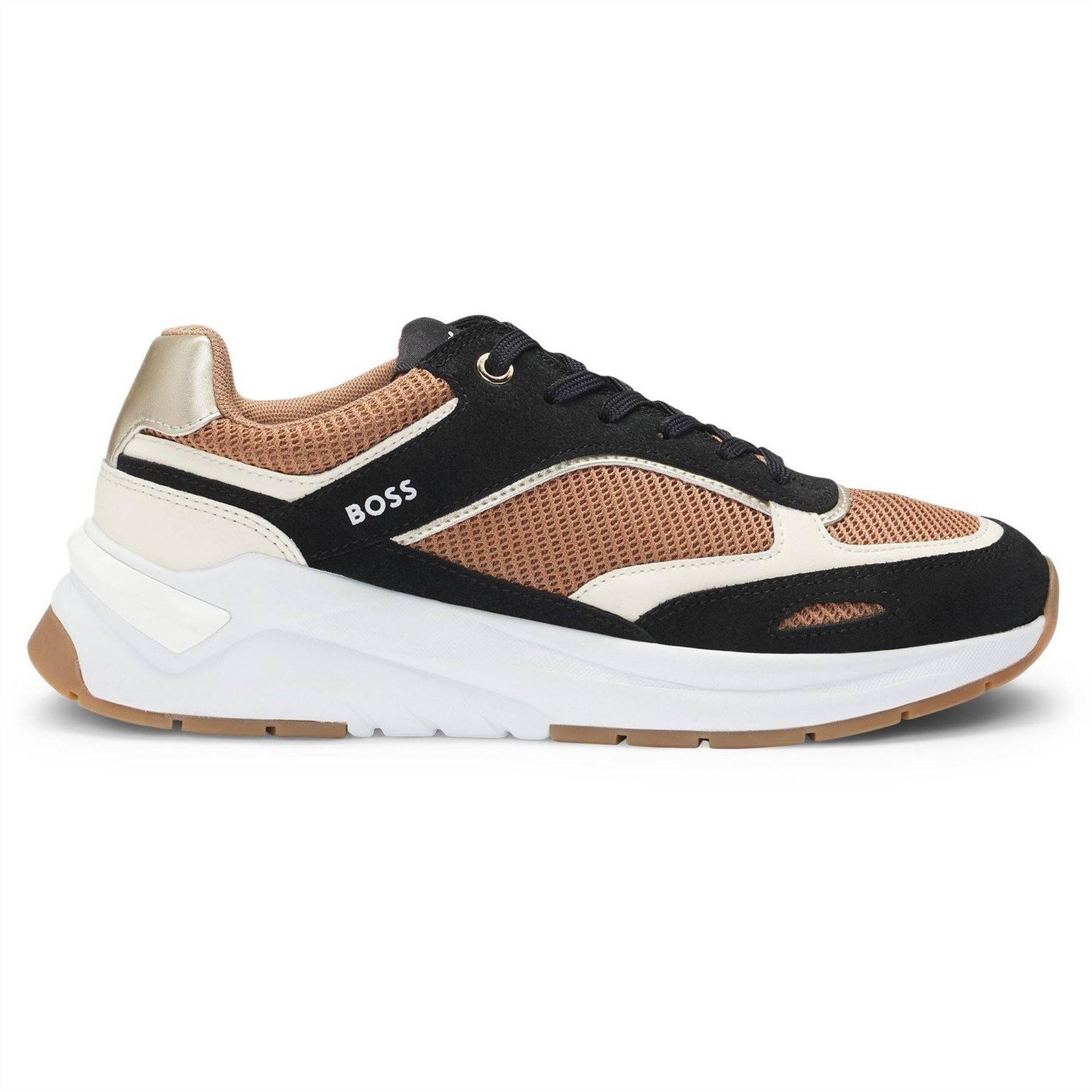 Boss Skylar Low Top Round Toe Flat Heel Trainers