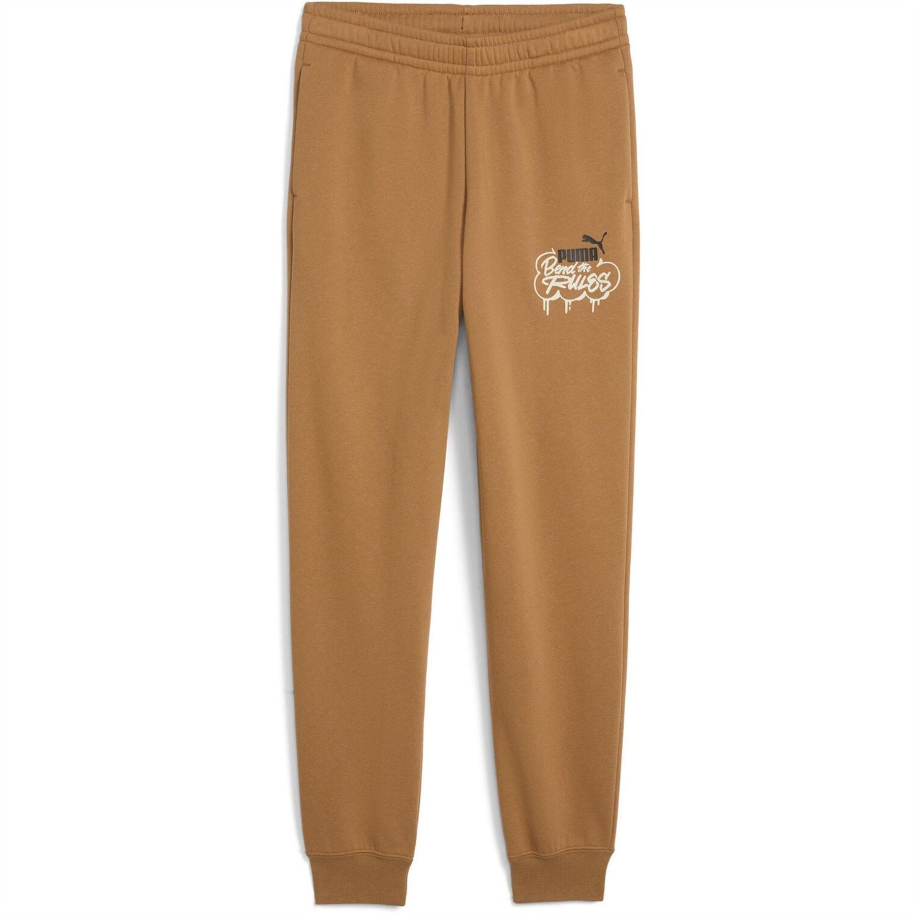 Puma Kids Closed Hem Fleece Jogging Bottoms