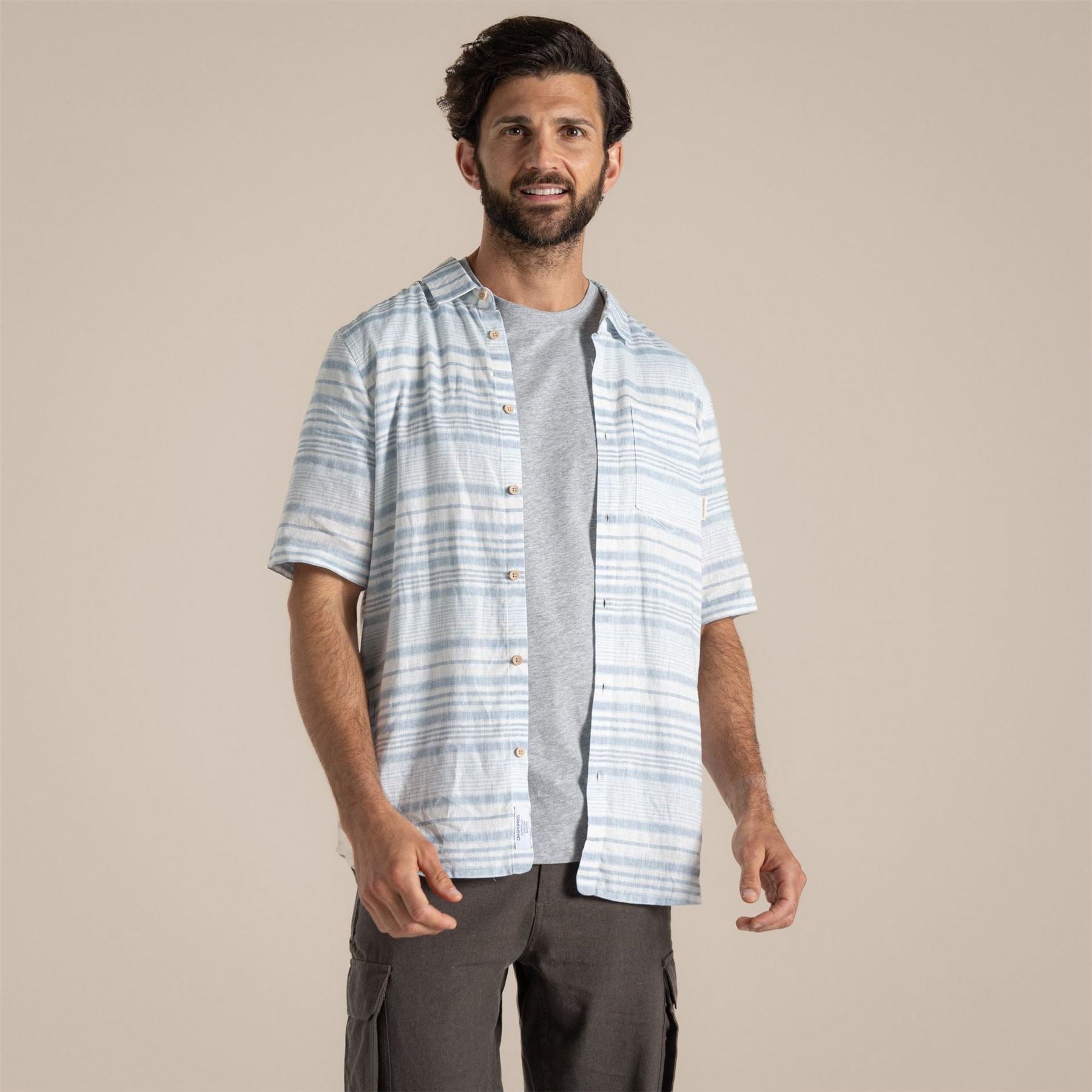 Craghoppers Collared Neck Shirt Collar Short Sleeve Shirt