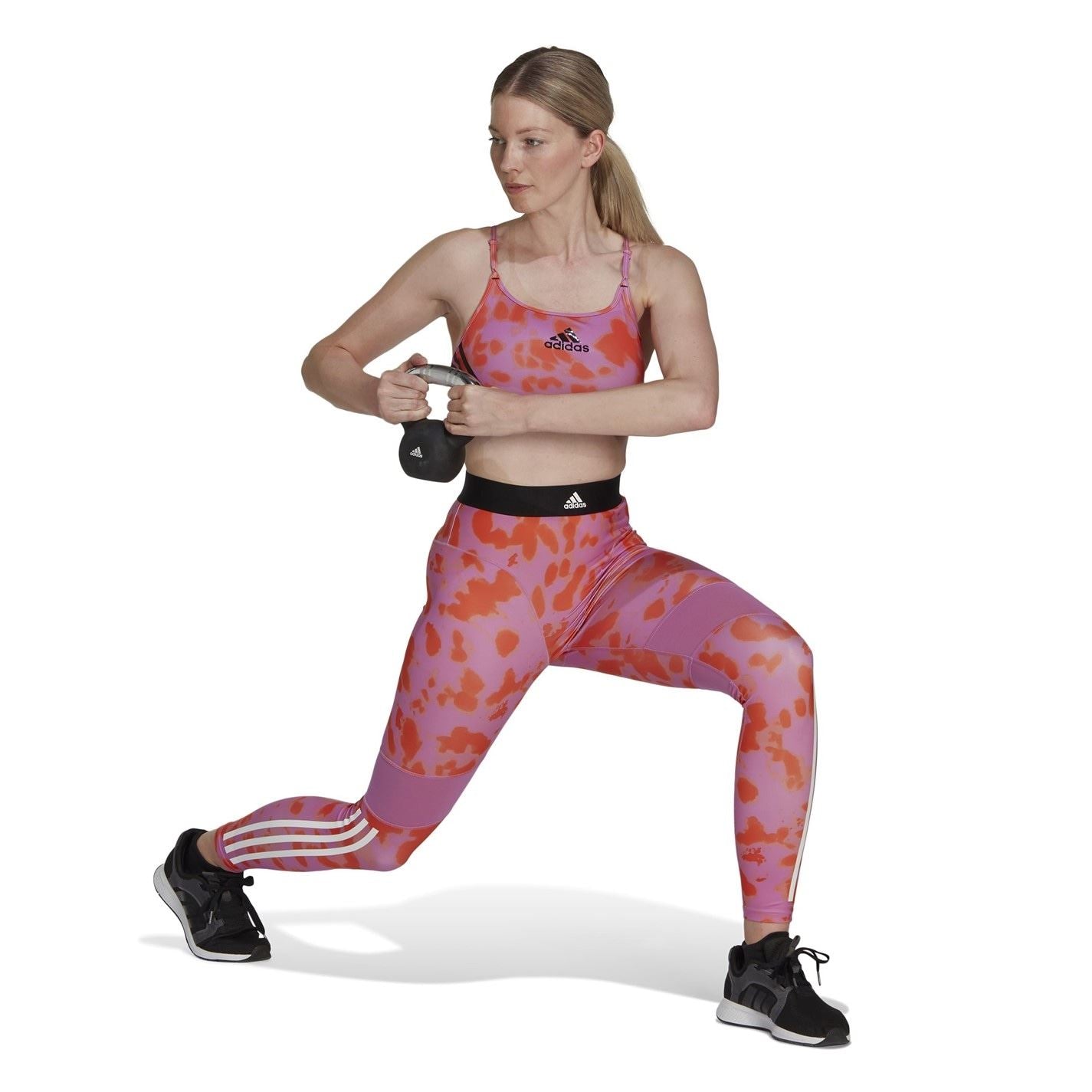 adidas Womens Hyperglam Printed 7 8 Leggings