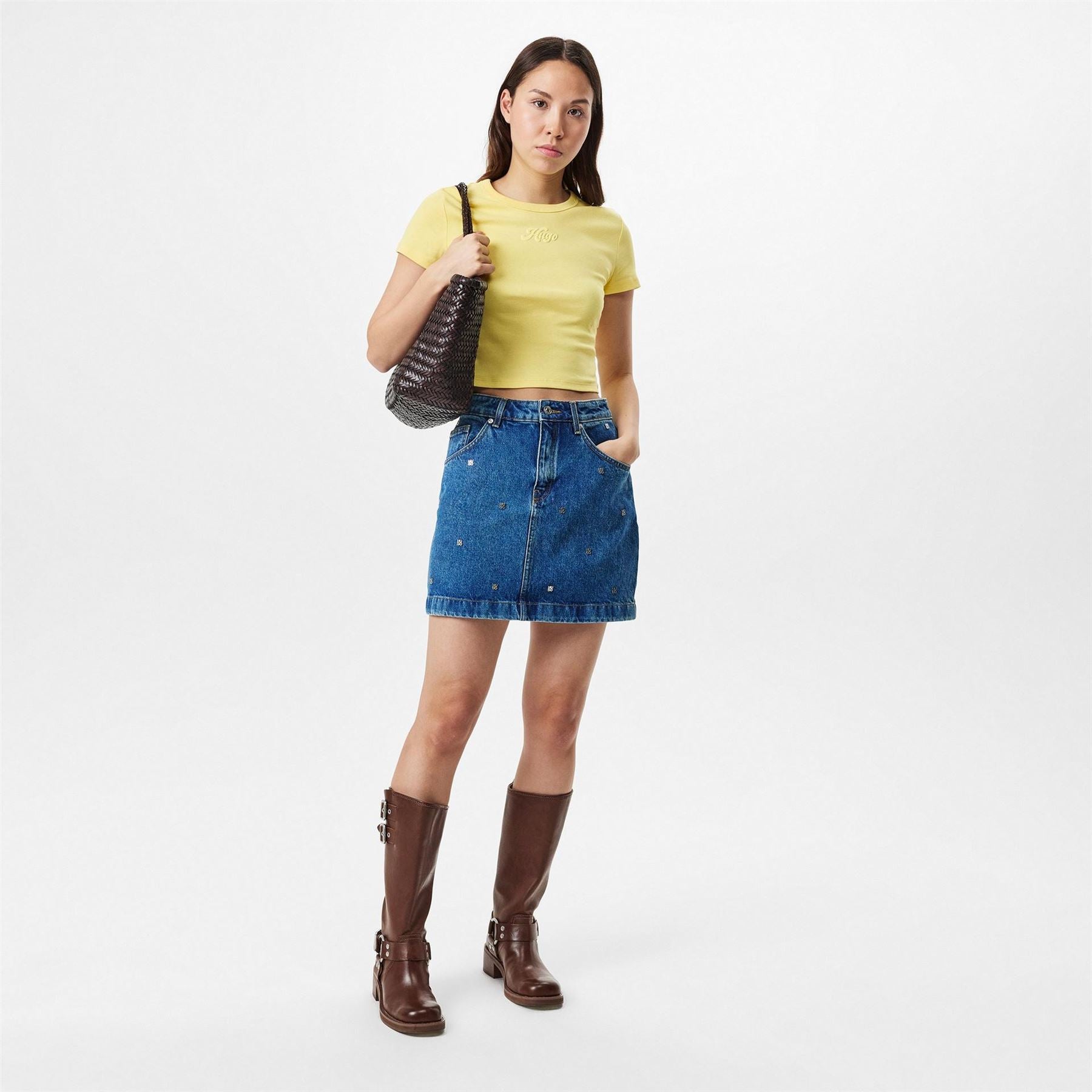 Hugo Denim Mini Skirt