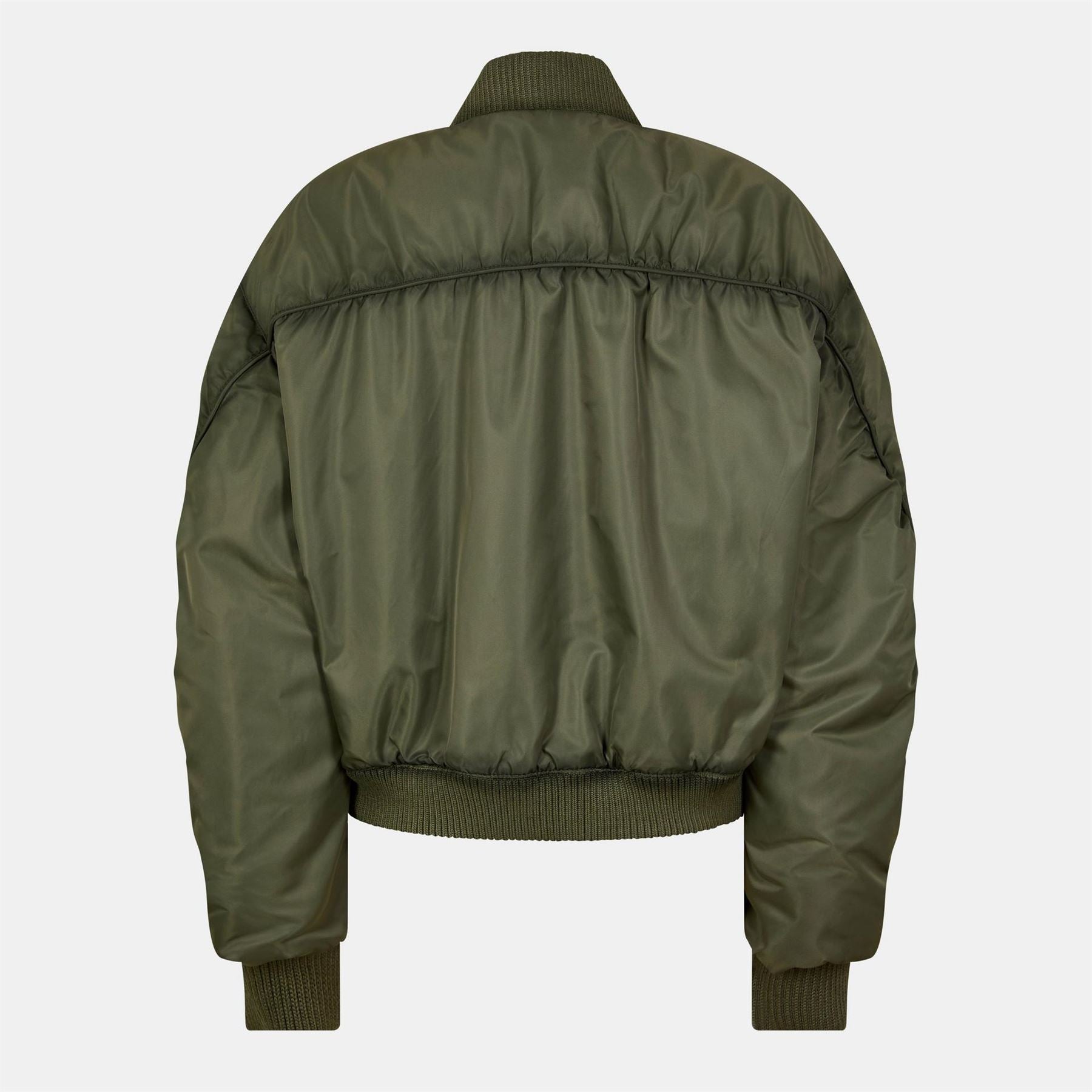 Hugo Ferida Parka Jacket Rib Crew Neck