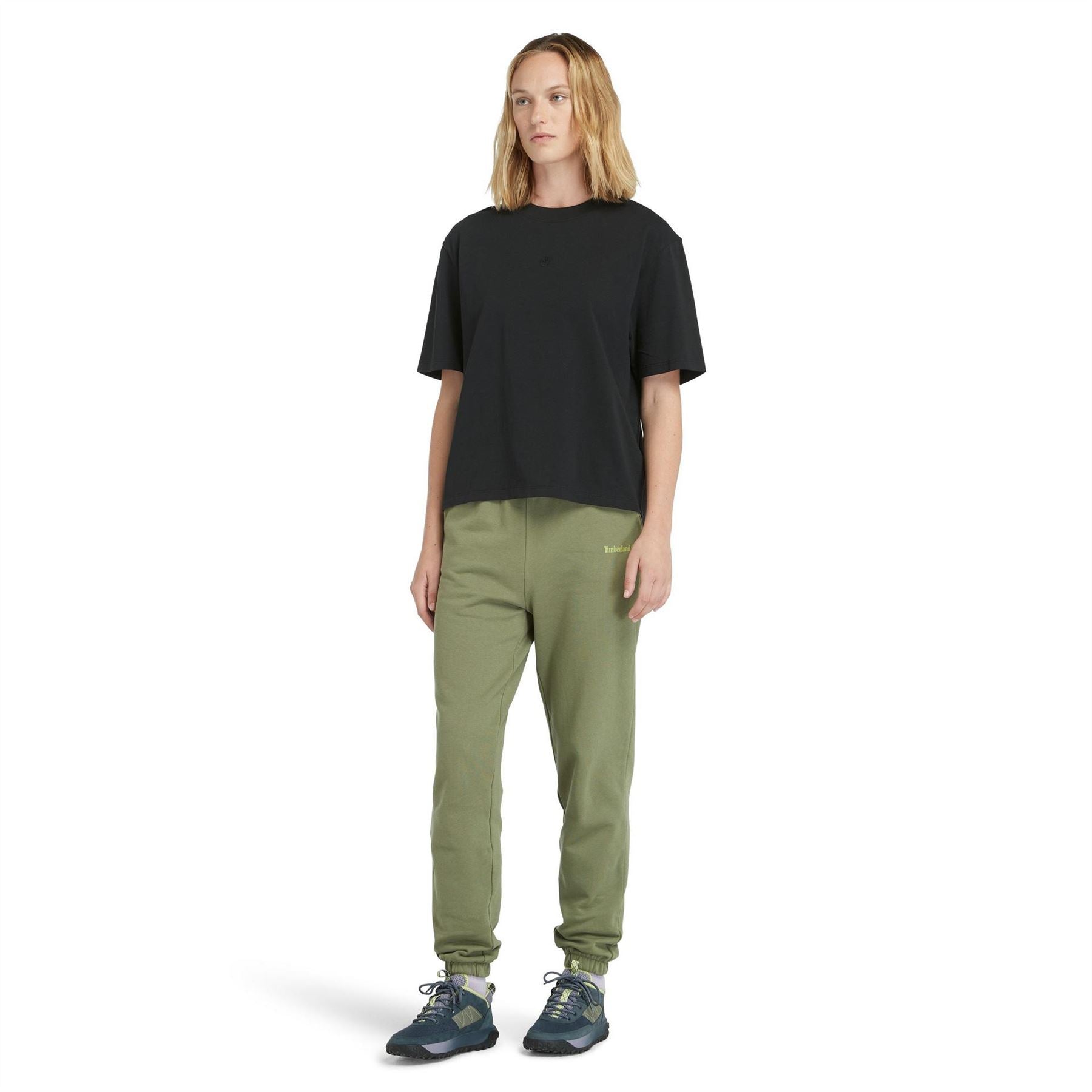Timberland Cropped Crew Neck Relaxed Fit T-Shirt