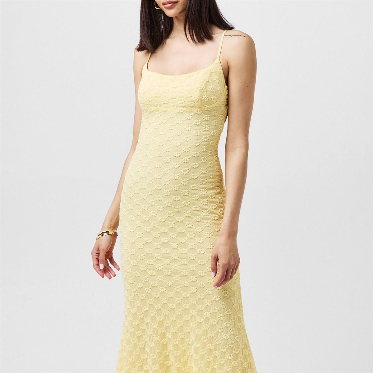 Bardot Mesh Midi Dress