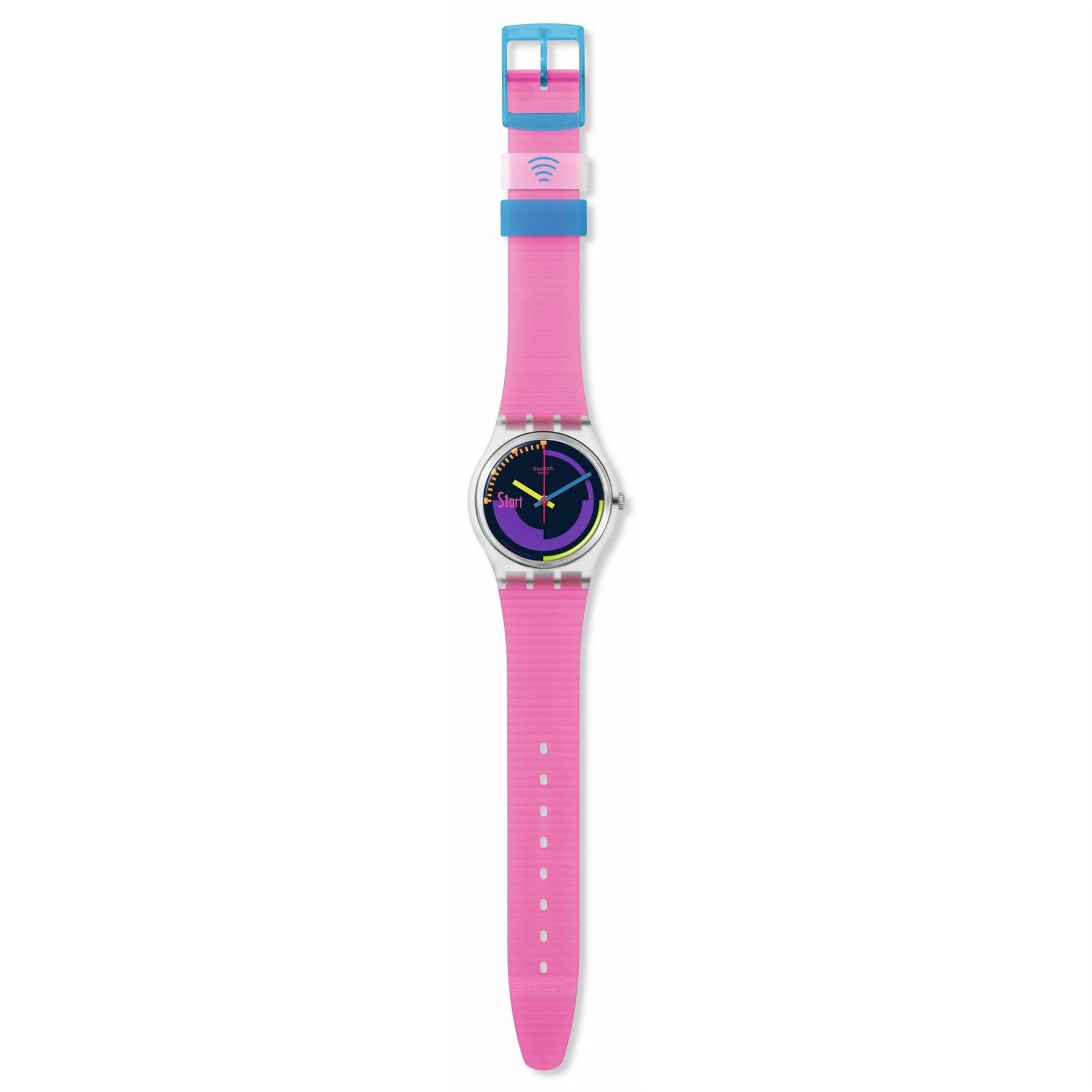Swatch Pay Analogue Fashion Rubber Bracelet Watch