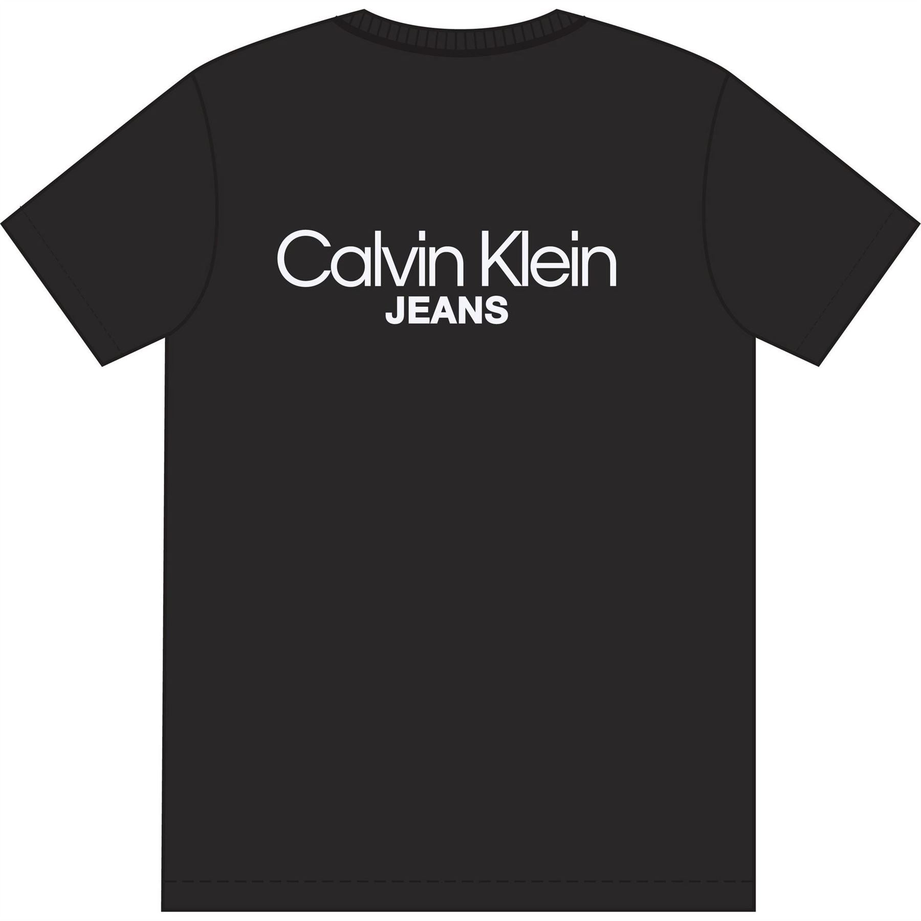 Calvin Klein Jeans Back Print Crew Neck Short Sleeve T-Shirt