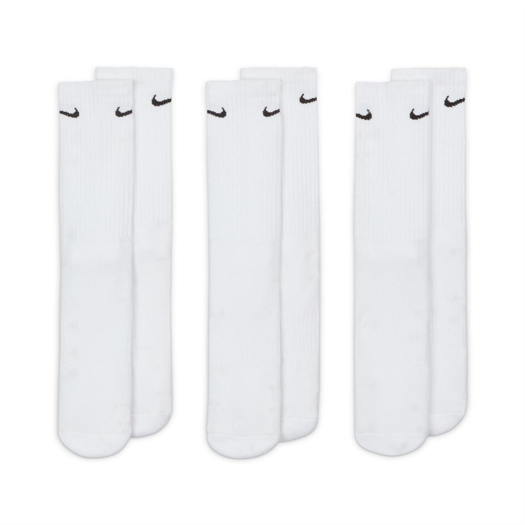 Nike 2 Cushion 3 Pack Crew Socks