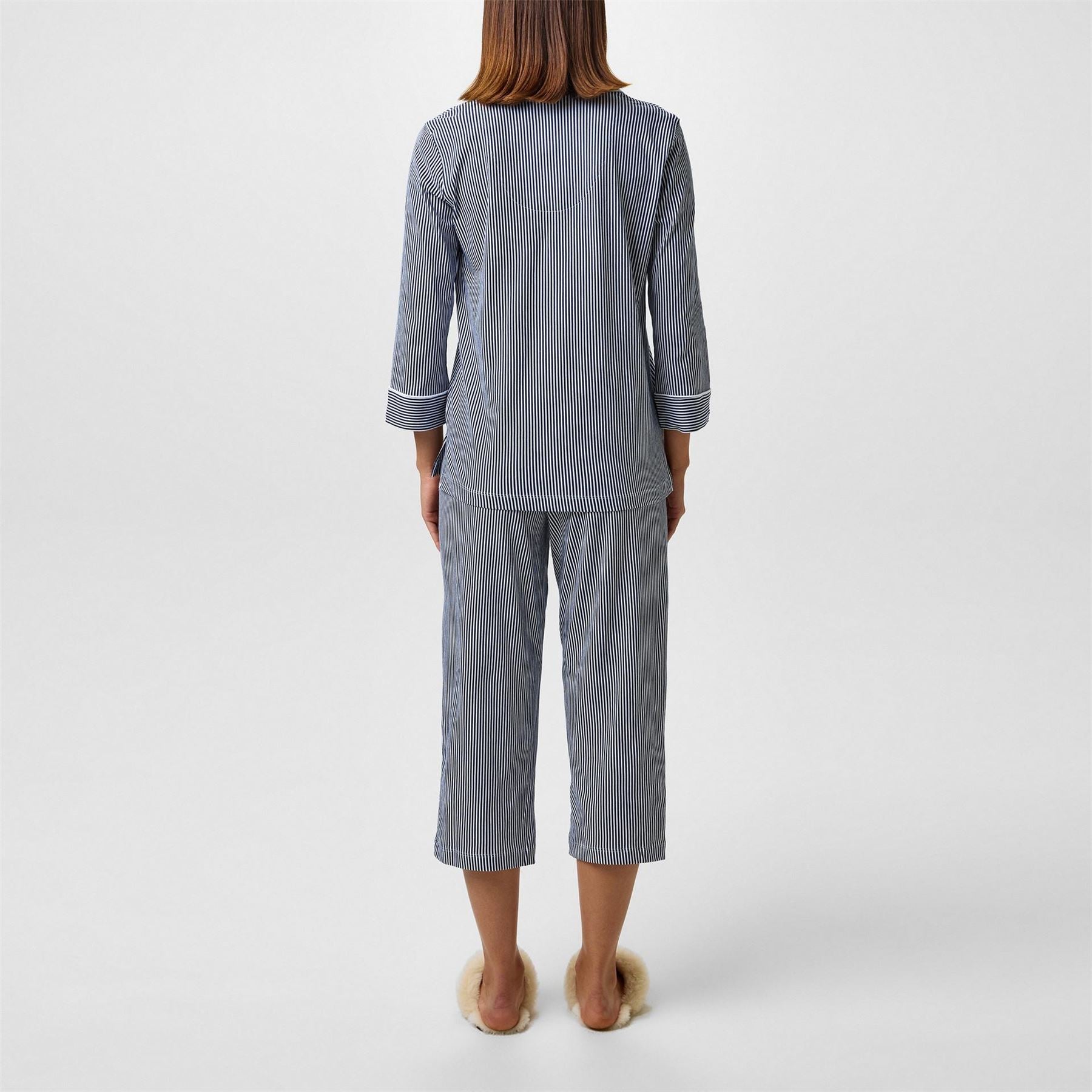 Lauren by Ralph Lauren Classic Notch Long Sleeve Pyjama Set