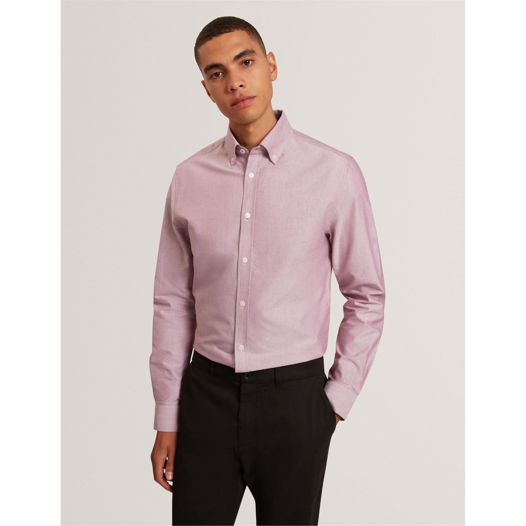 Ted Baker Long Sleeve Button Down Collar Oxford Shirt