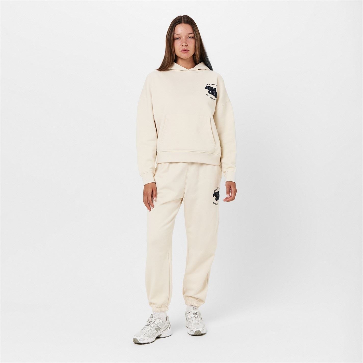 USA Pro Lettering Graphic Joggers with Logo