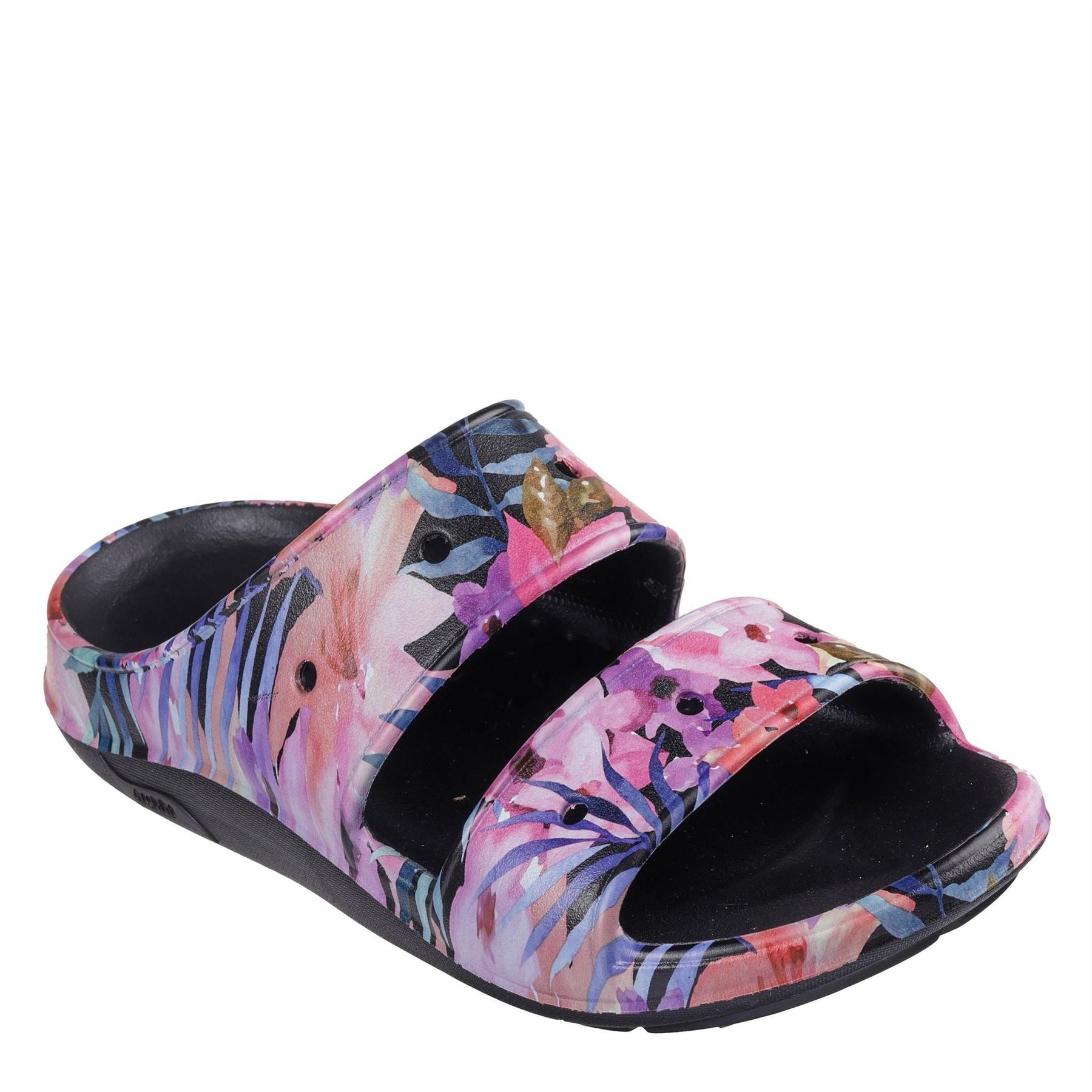 Skechers Archfitwave Closed Toe Leaf Print Shuv Sandals