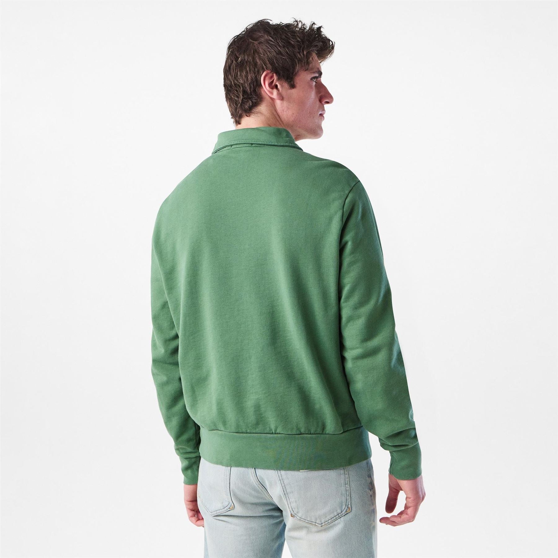 Polo Ralph Lauren Terry Cotton Quarter Zip Sweater