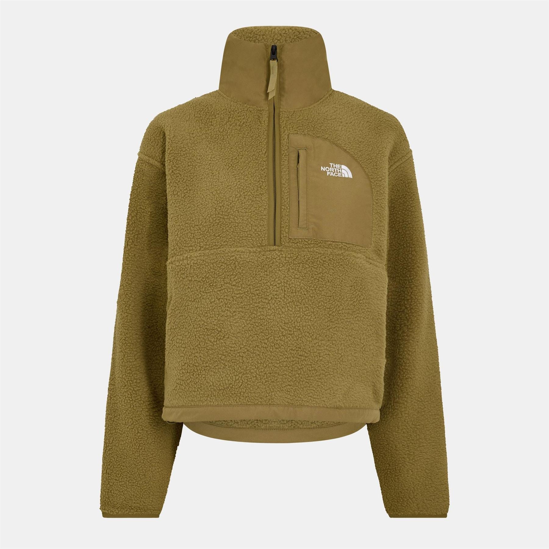 The North Face Womens Yumiori Solid Patterned Half Zipper Ribbed Cuff Jacket