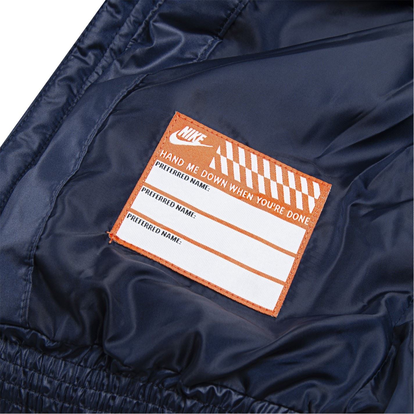 Nike Solid Patterned Hooded Puffer Jacket