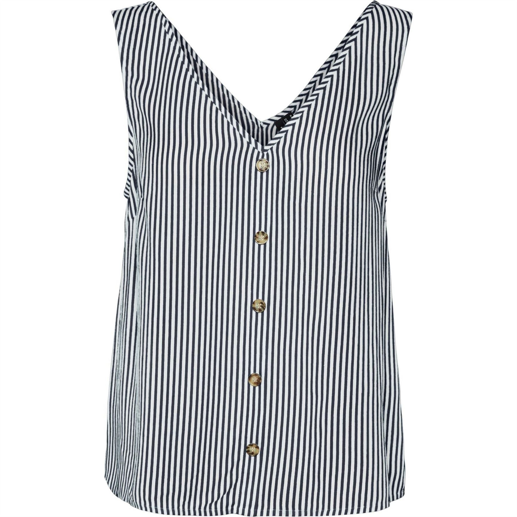 Vero Moda V-Neck Short Sleeve Regular Fit Blouse