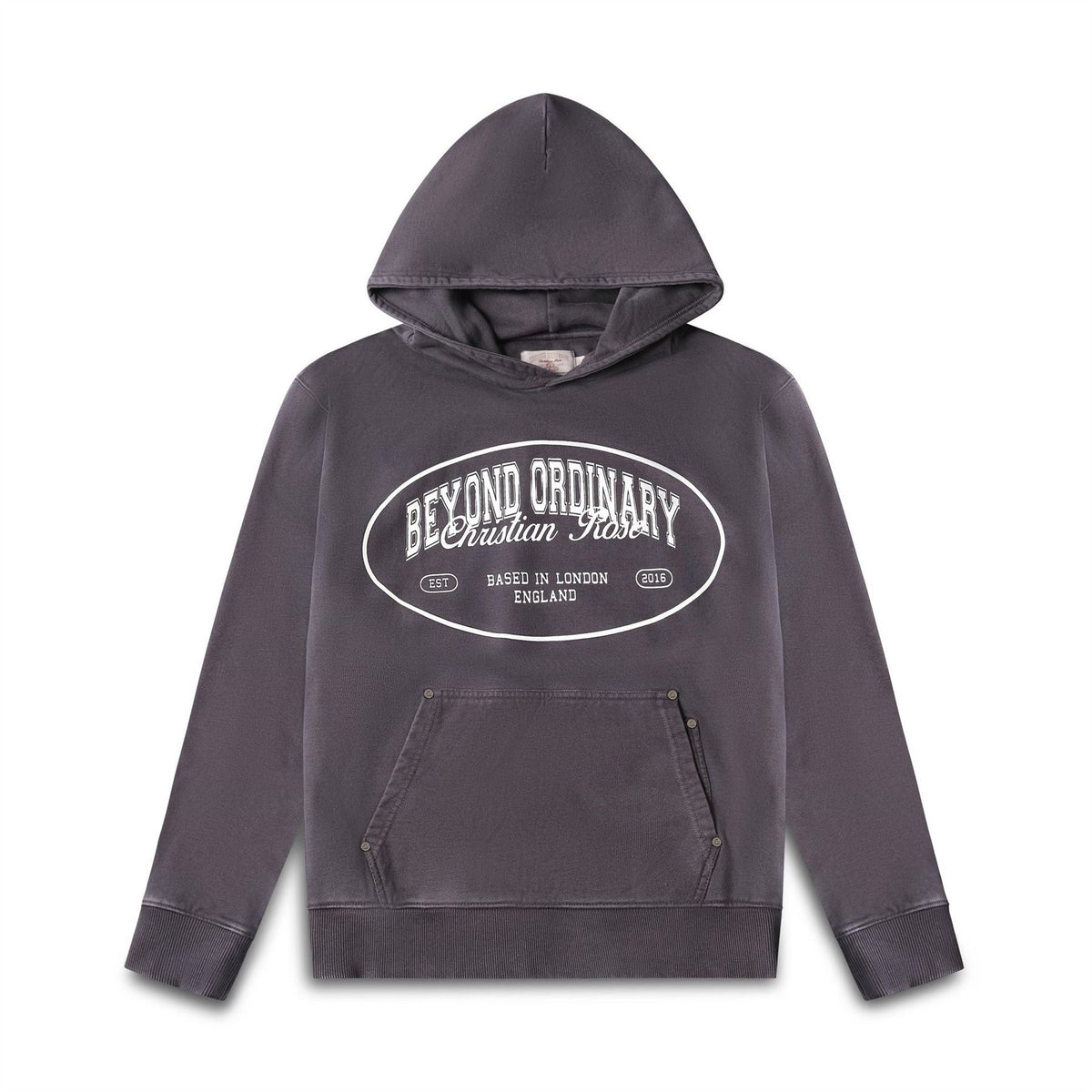 Christian Rose Beyond Ordinary Embroidered Zip Hoodie