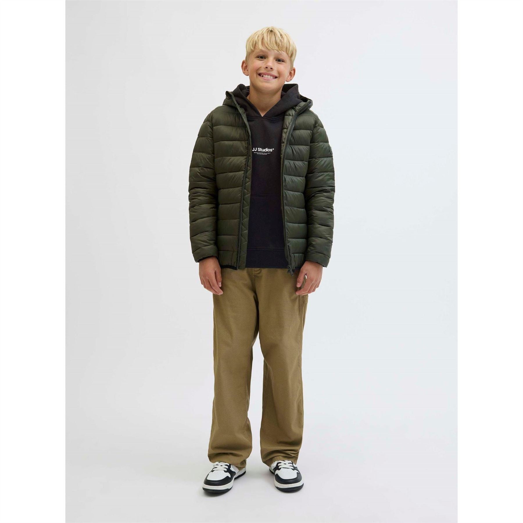 Jack and Jones Soho Text Graphic Hooded Long Sleeve Sweatshirt