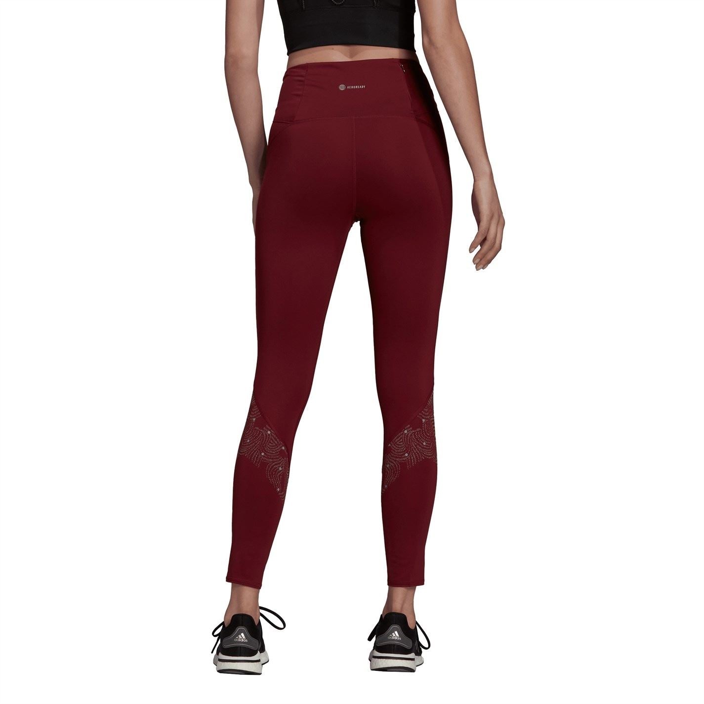 adidas Womens Own The Run Radically Reflective 7 8 Tights Gym Legging