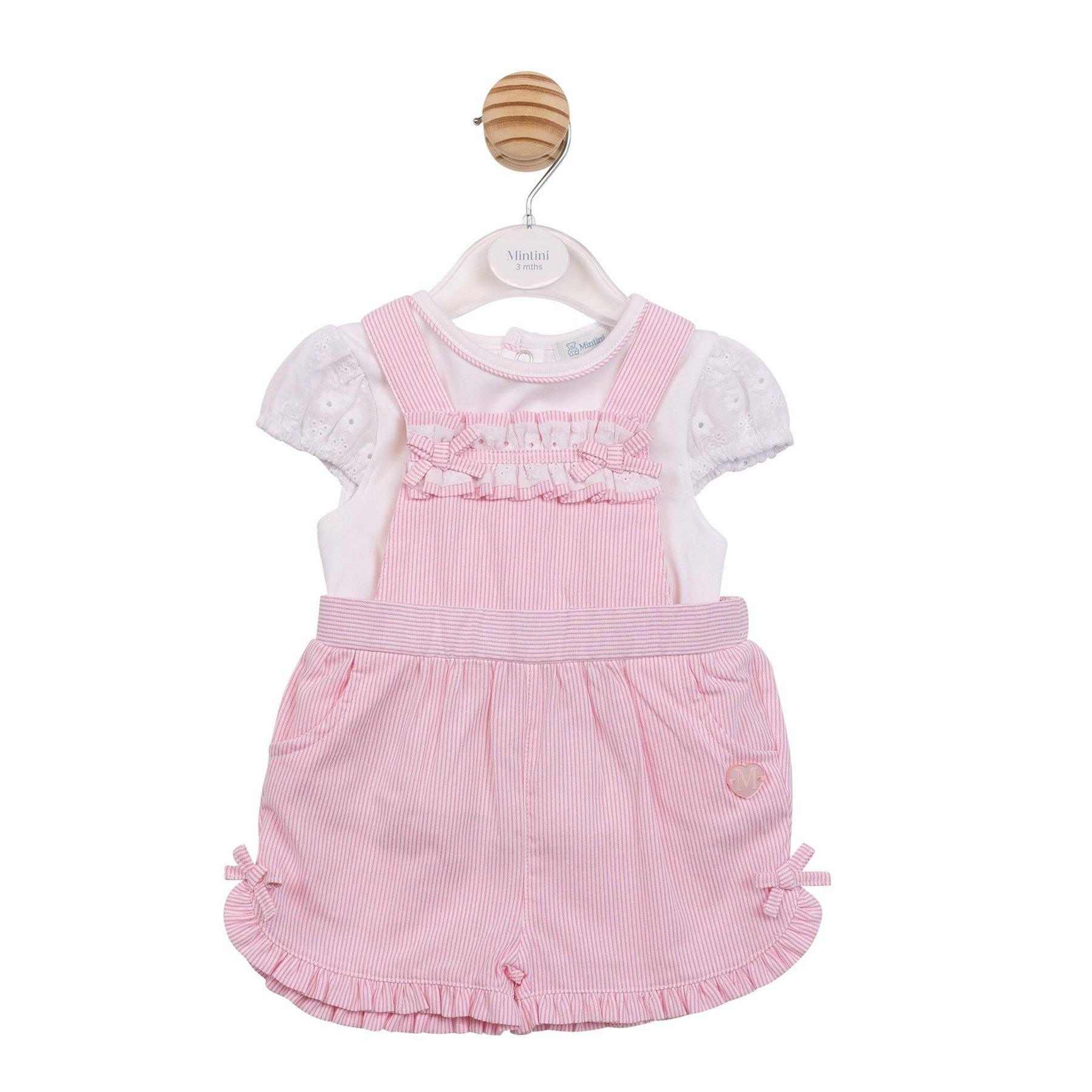 Mintini Baby Top And Dungaree Pyjama Set