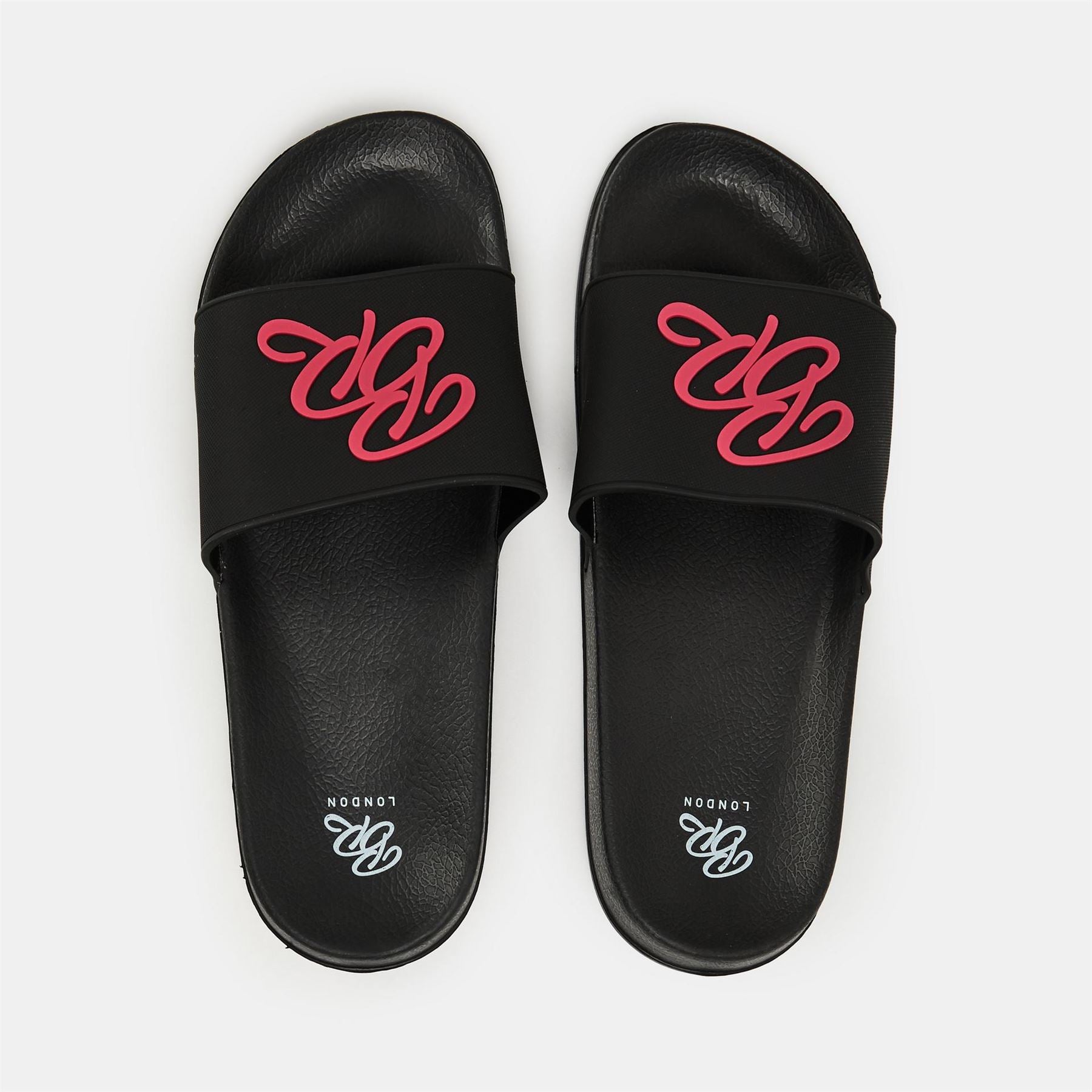 Born Rich Barreca Logo Print Open Toe Slides