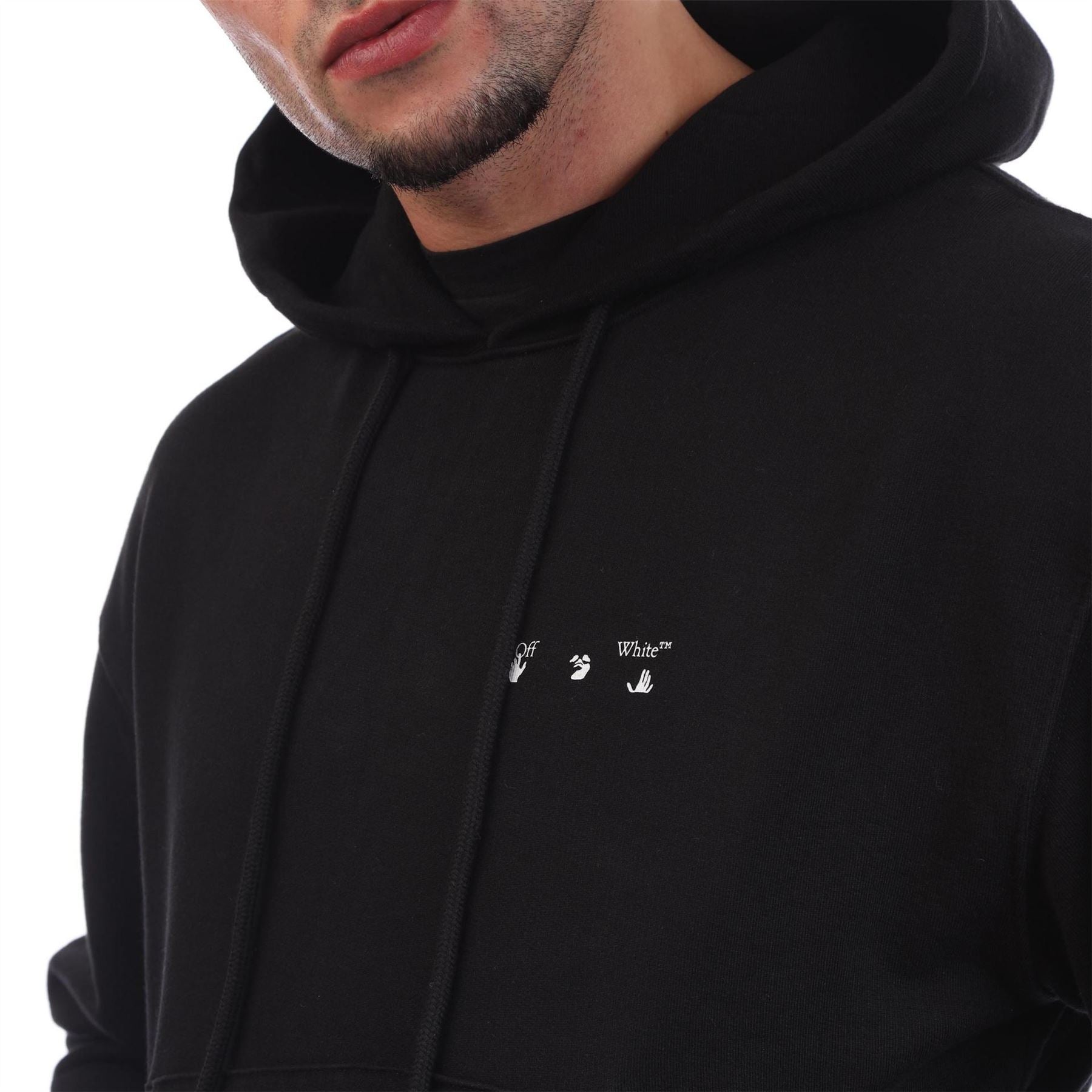 Off White Paint Over Hoodie