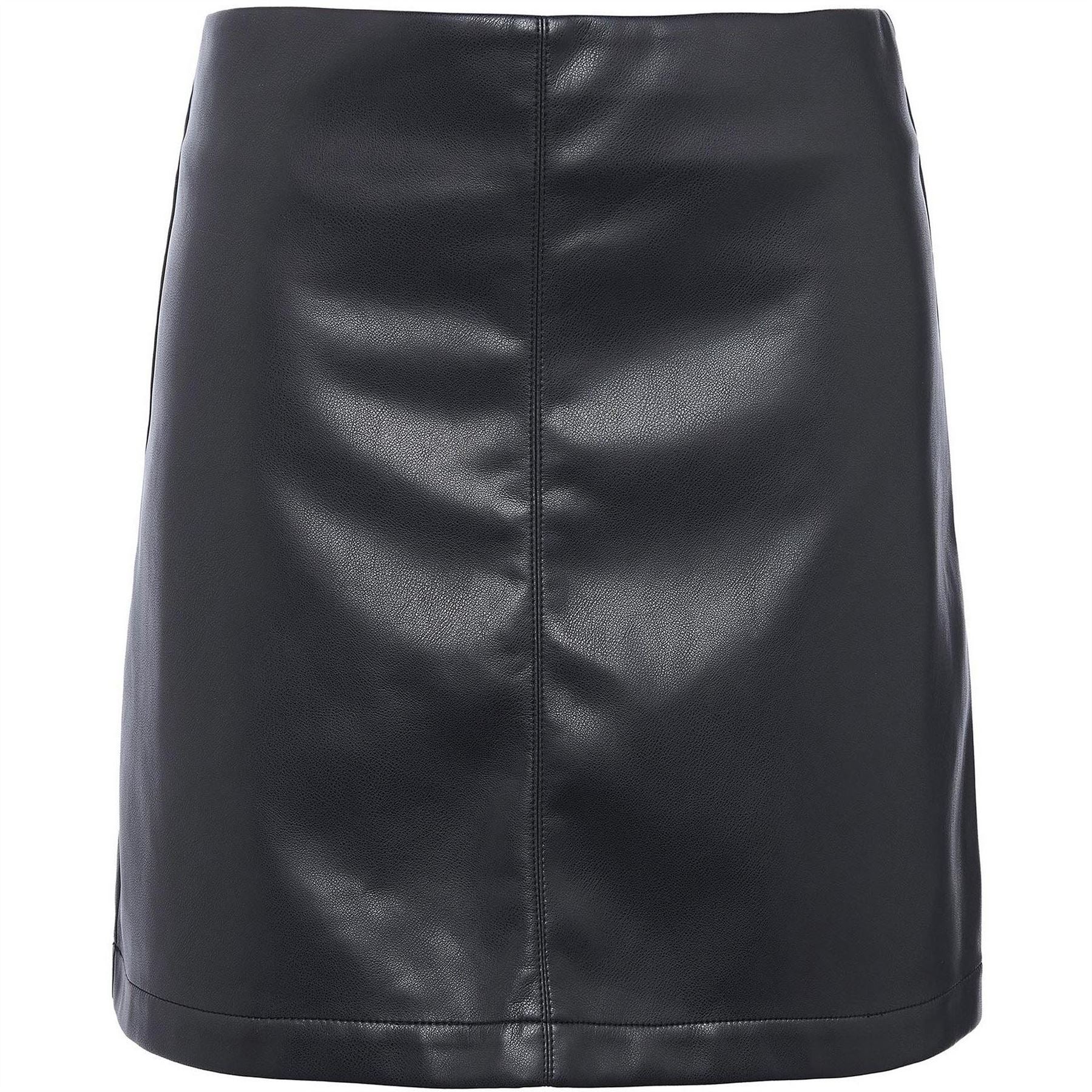 Barbour International Faux Leather Mini Skirt
