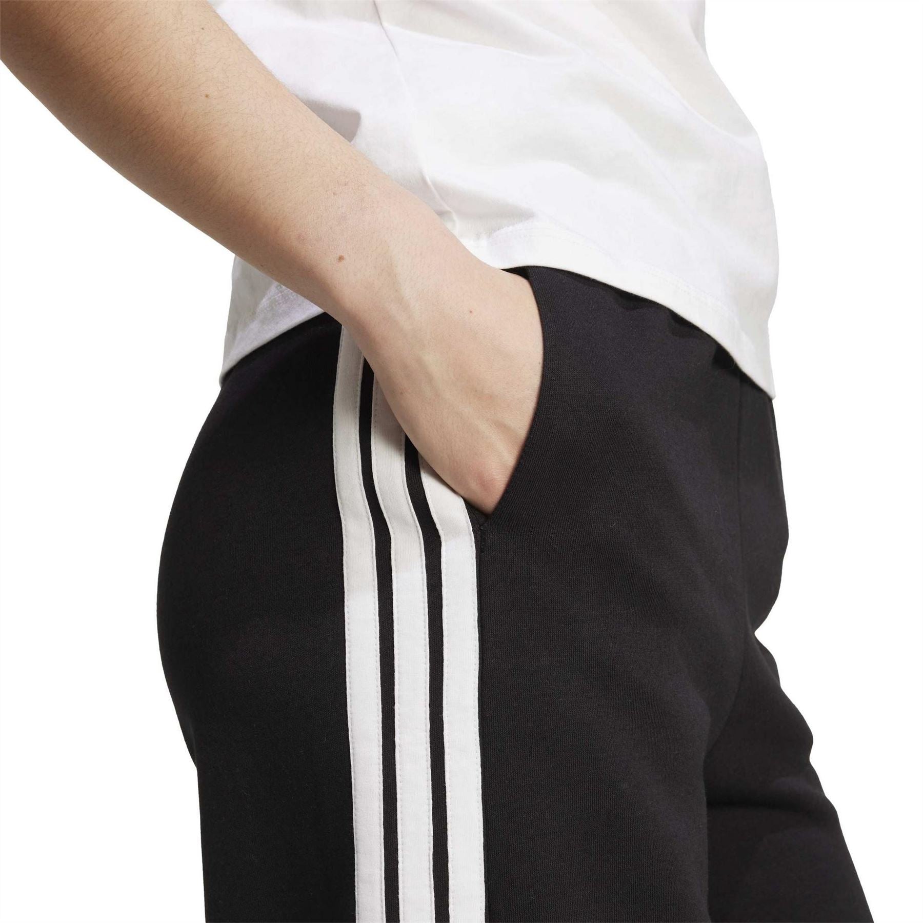 adidas Womens Essentials Wide Leg Fleece Pant
