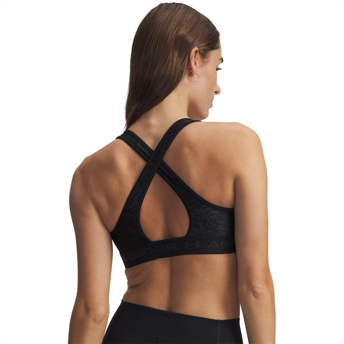 Under Armour Crossbodyack Mid Print Medium Impact Sports Bra