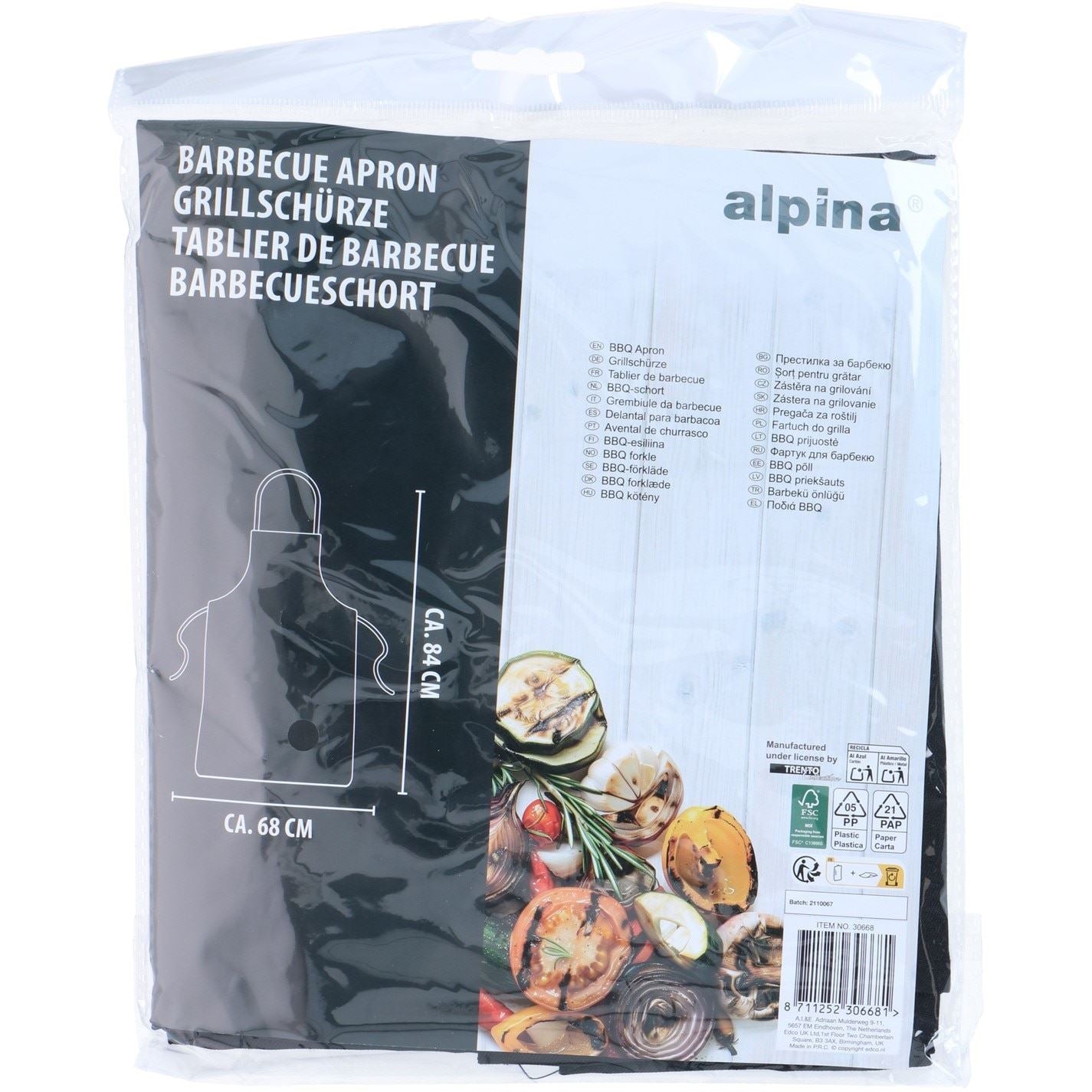 Alpina Barbecue Apron Bbq Accessories